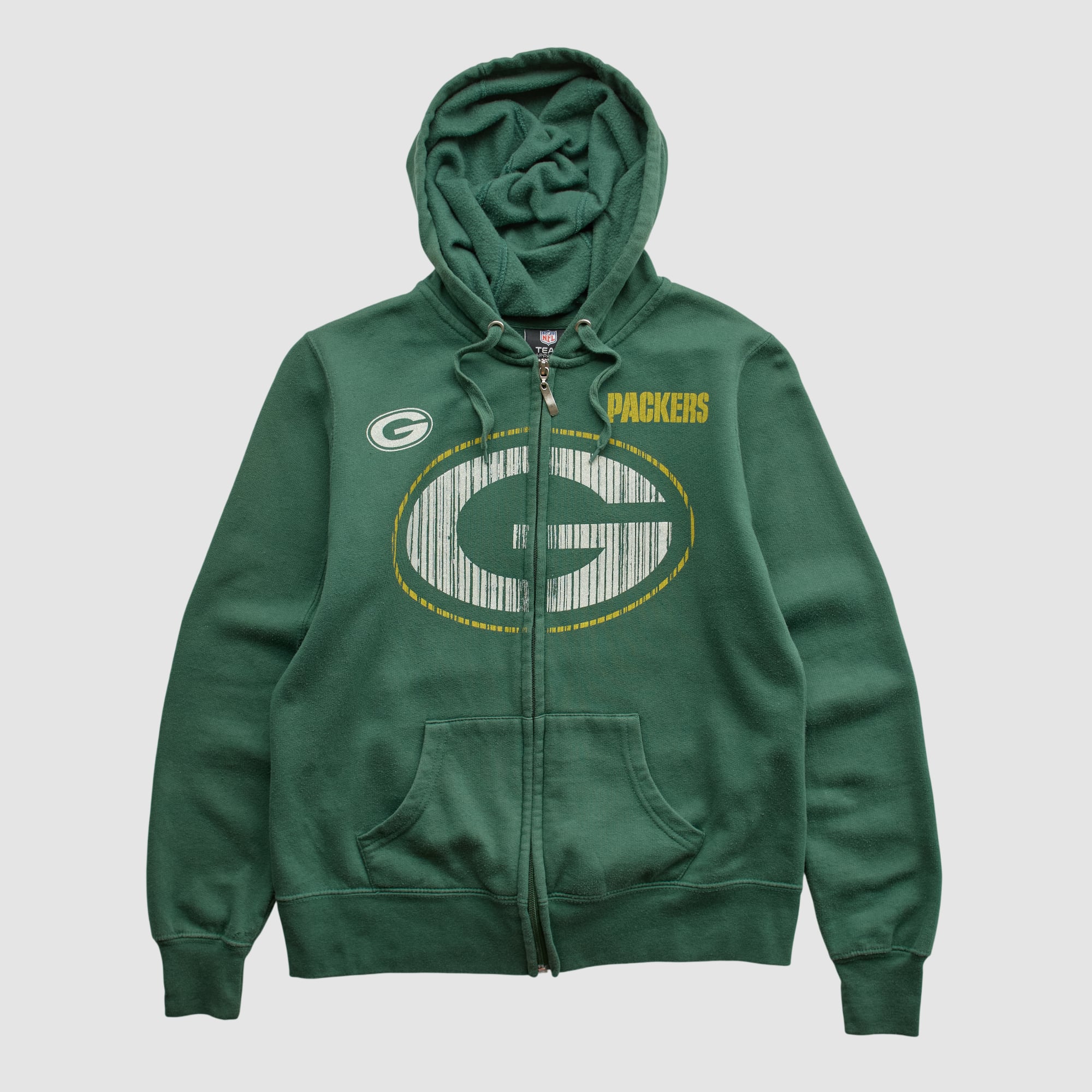 Green Bay Packers NFL 2010s Hooded Full Zip Sweatshirt - Green - XS