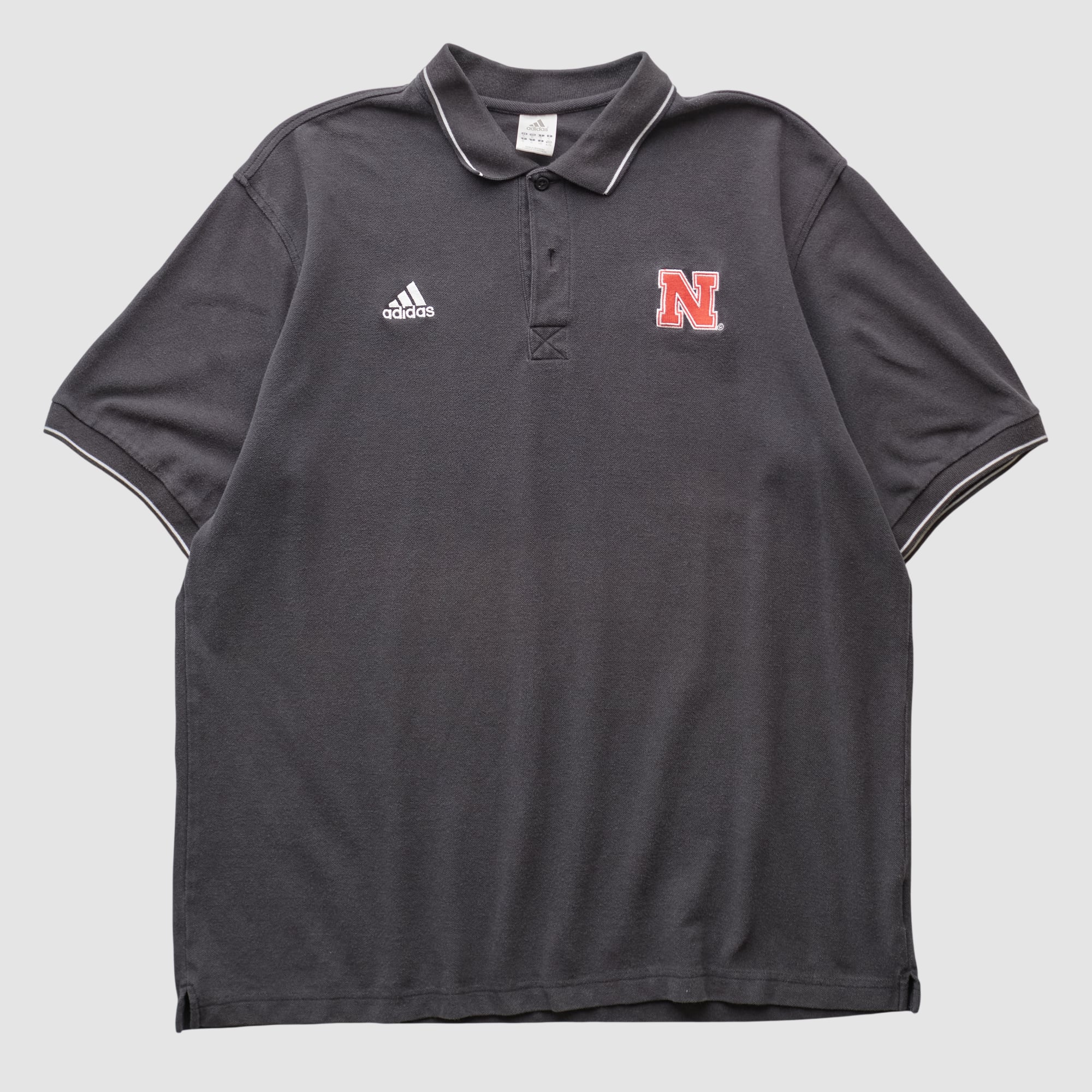 Nebraska Huskers Adidas 2000s Polo - Black - M