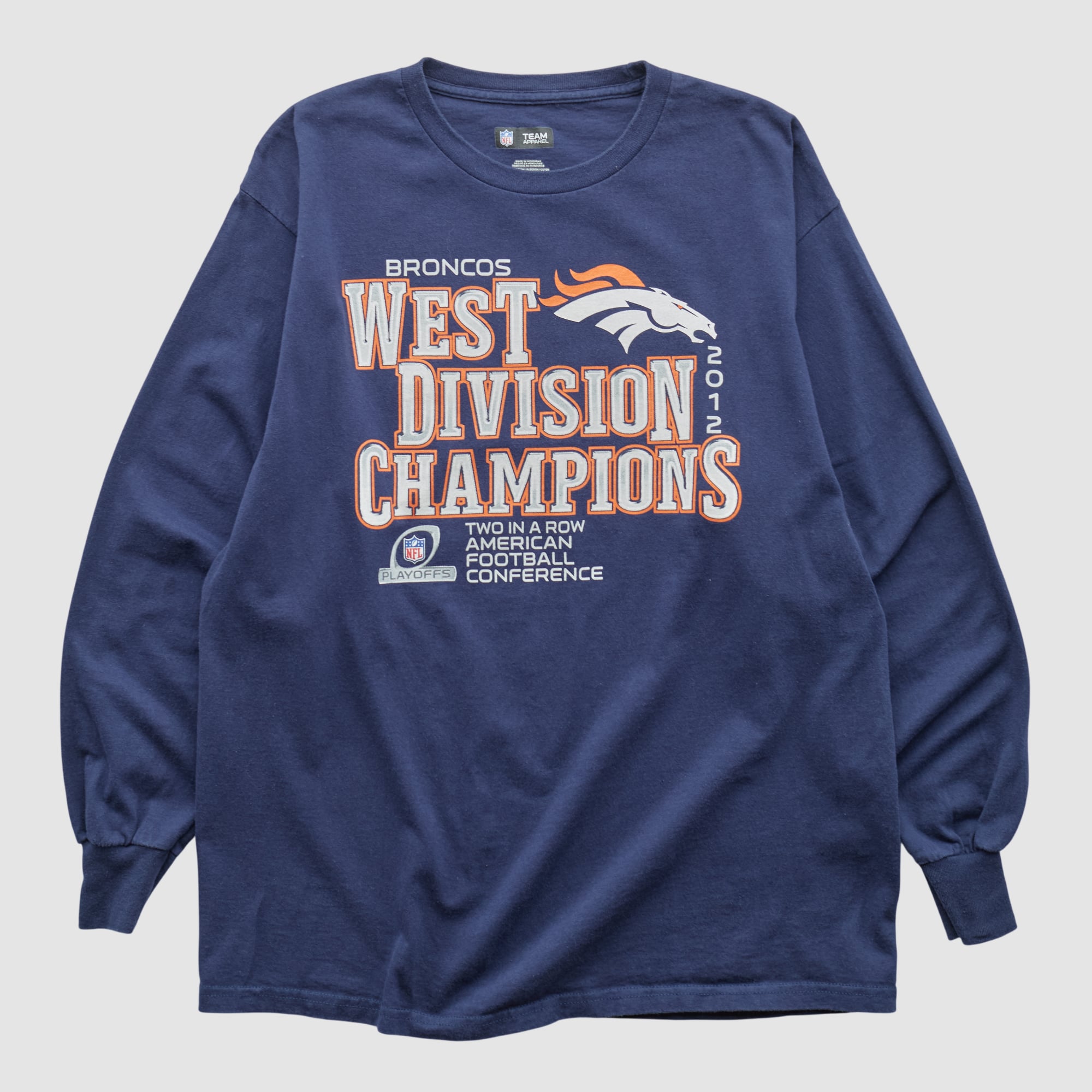 Denver Broncos NFL 2012 Long Sleeve T-shirt - Navy - M