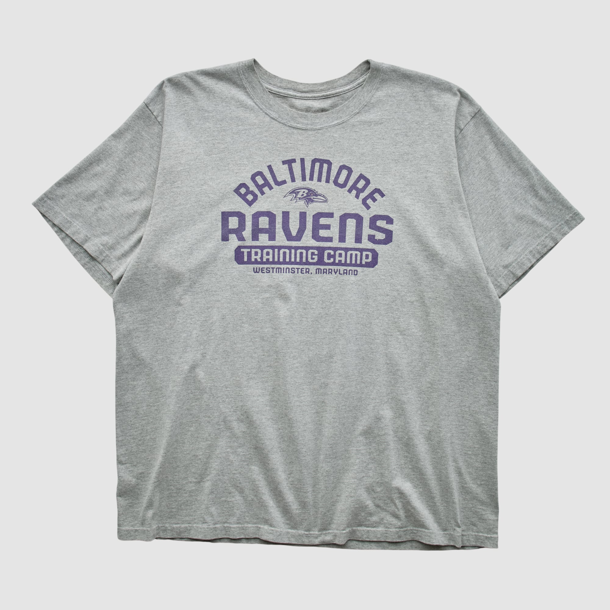 Baltimore Ravens Reebok 2000s T-shirt - Heather Gray - XL