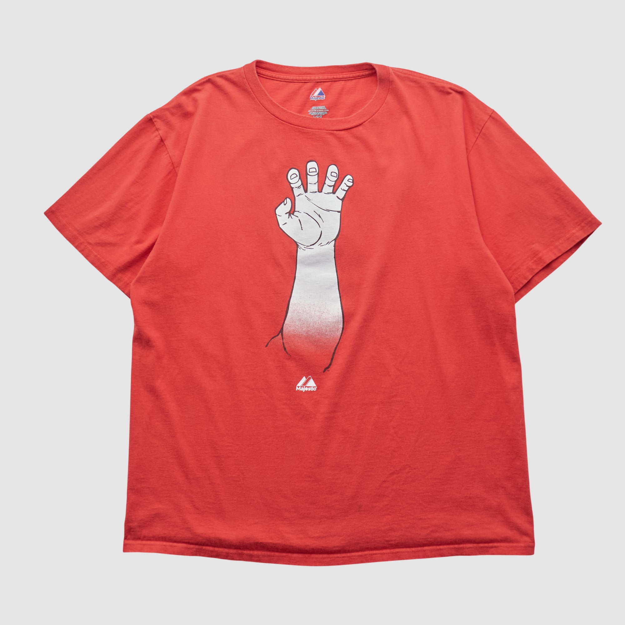 Texas Rangers Majestic 2000s T-shirt - Red - M