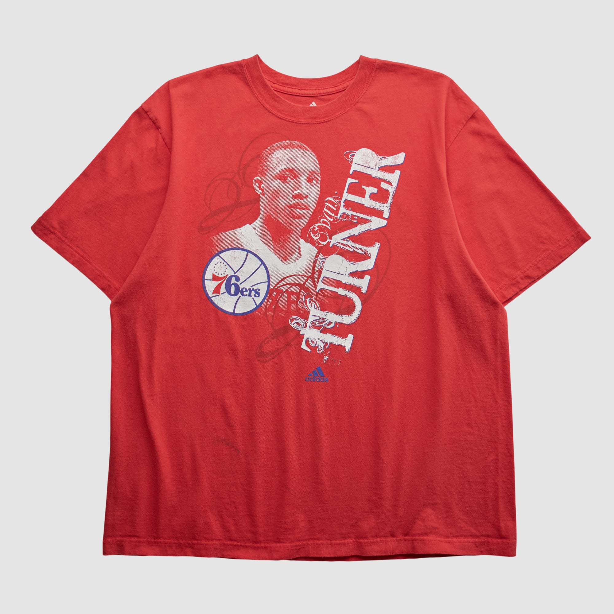 Philadelphia 76ers Adidas 2010s T-shirt - Red - 2XL