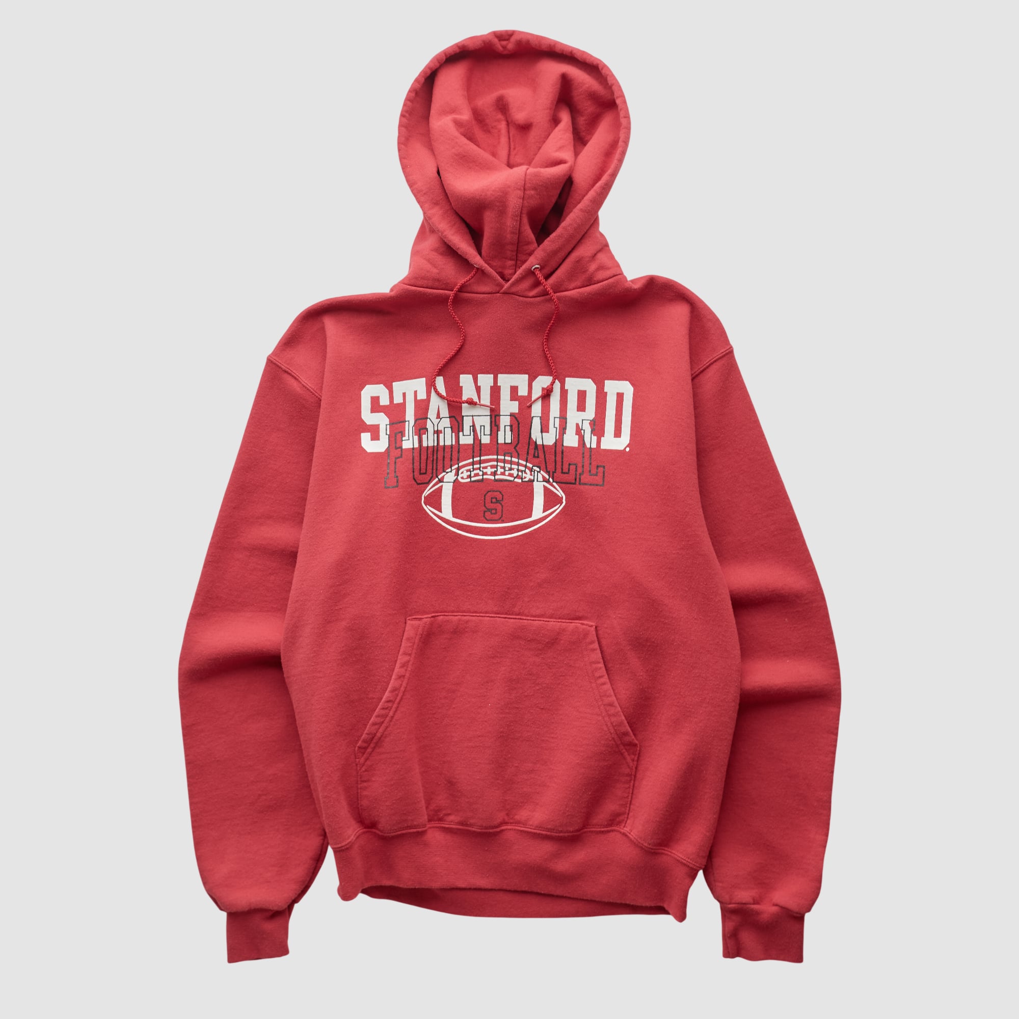 Stanford Cardinal Champion 2000s Hooded Pullover Sweatshirt - Red - XS