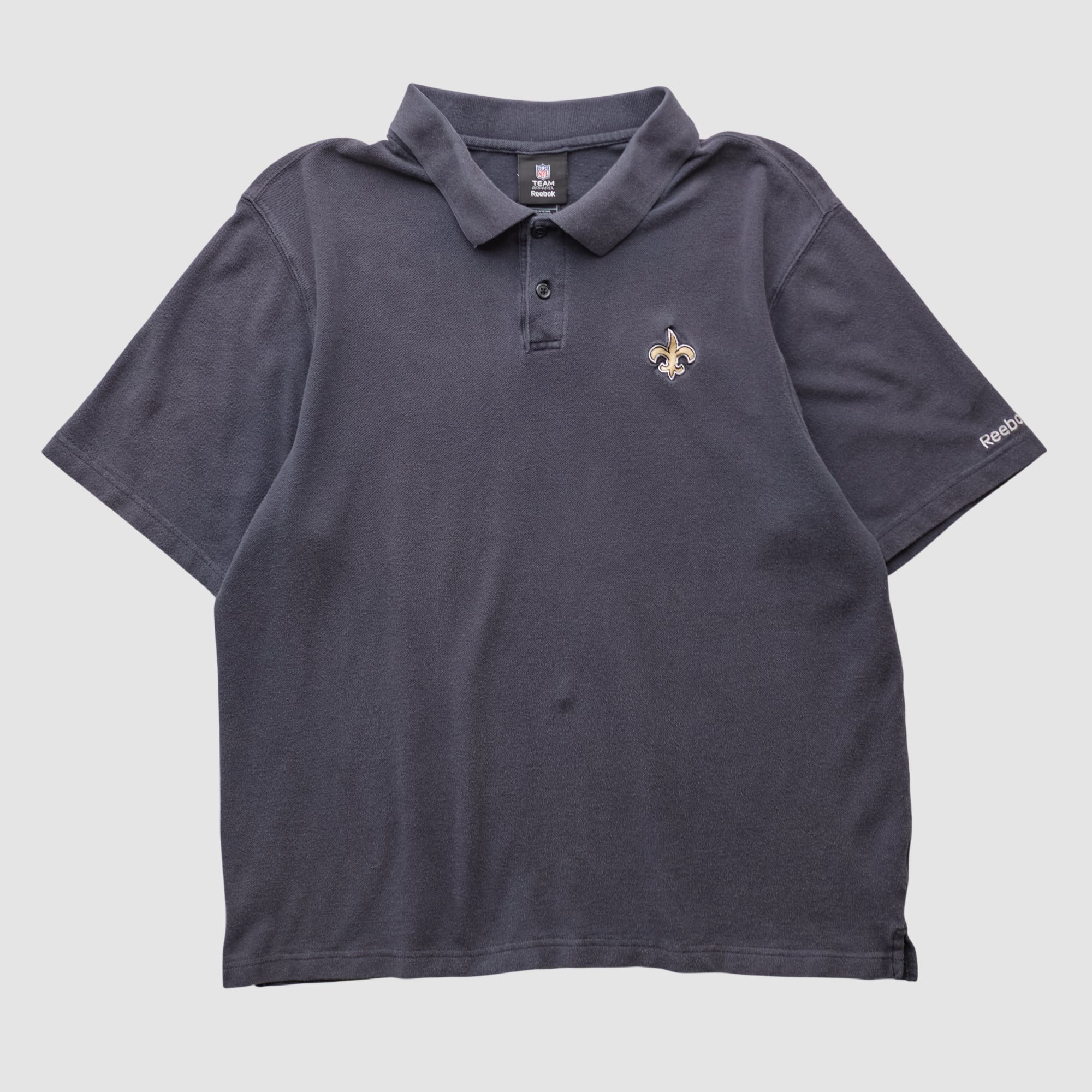 New Orleans Saints Reebok 2010s Polo - Black - M