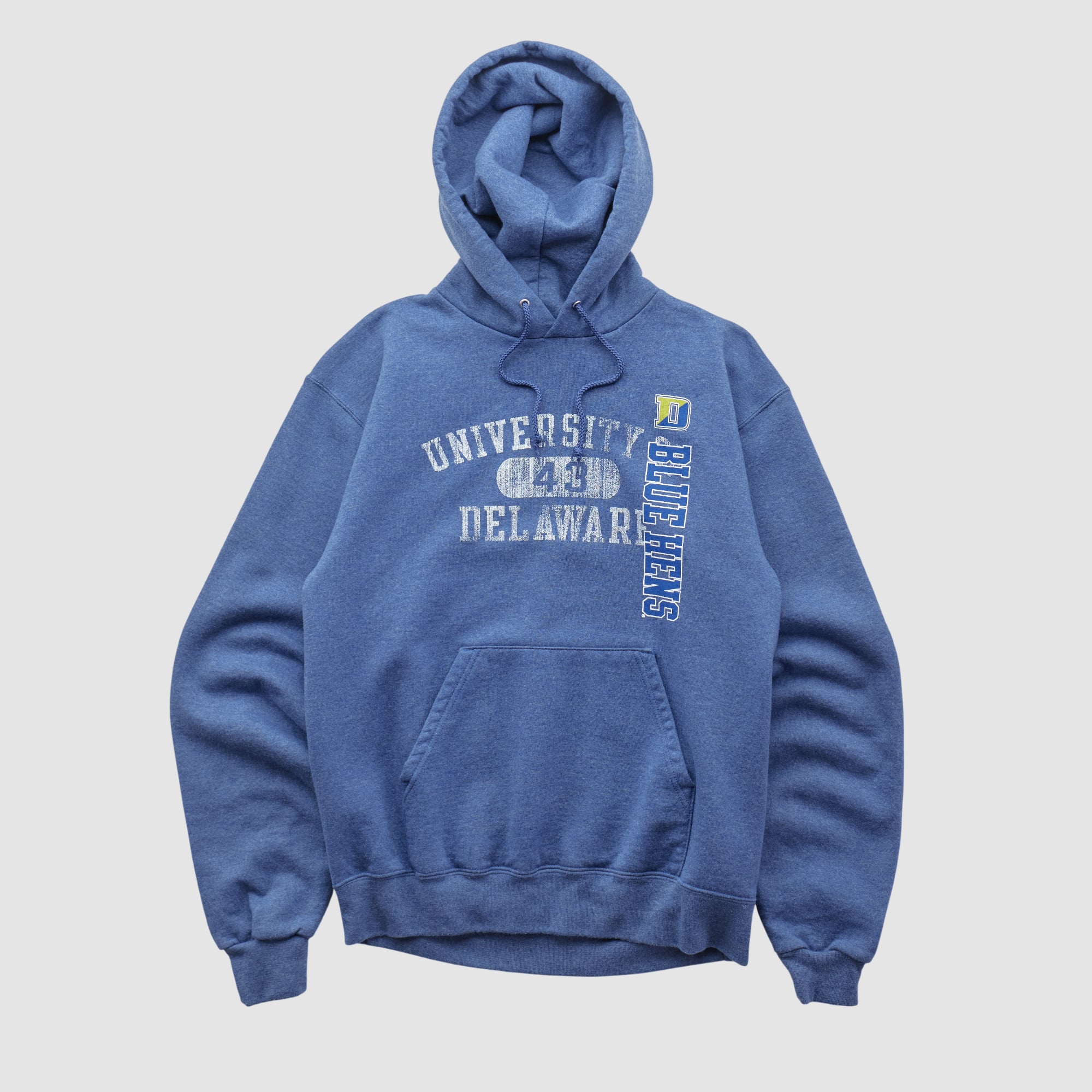 Delaware Fightin' Blue Hens Champion 2000s Hooded Pullover Sweatshirt - Blue - XS