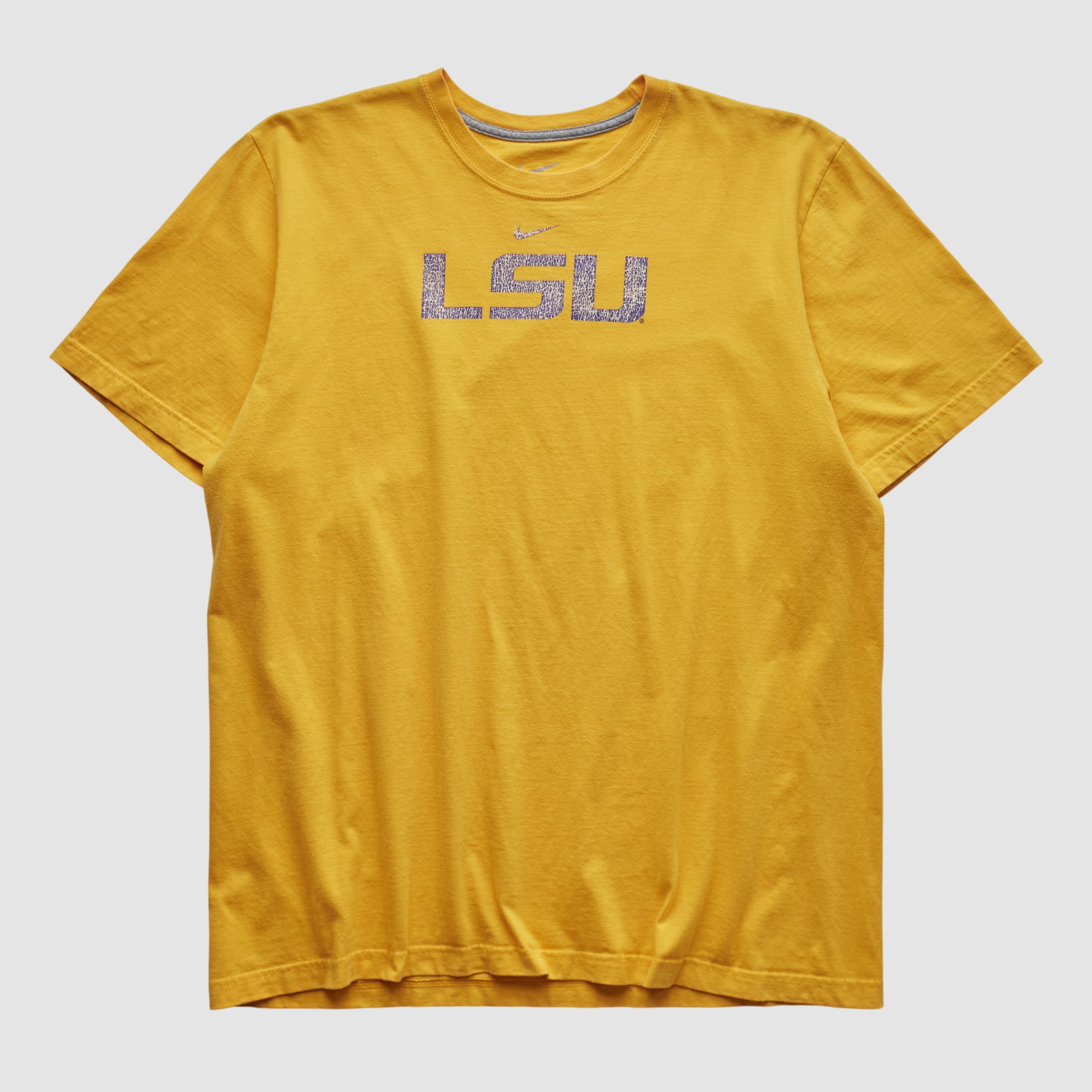 LSU Tigers Nike 2010s T-shirt - Yellow - M