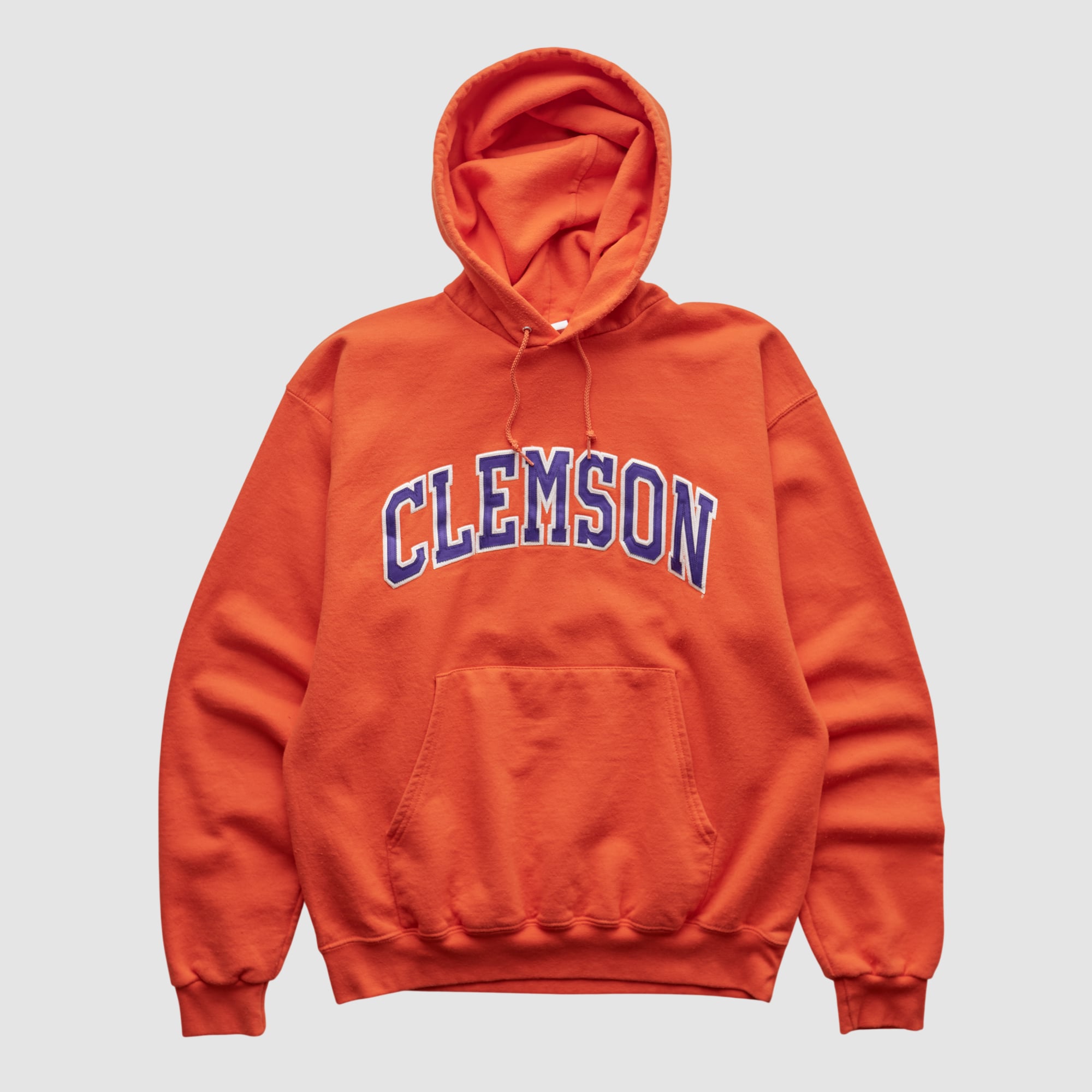 Clemson Tigers Champion 2000s Hooded Pullover Sweatshirt - Orange - S