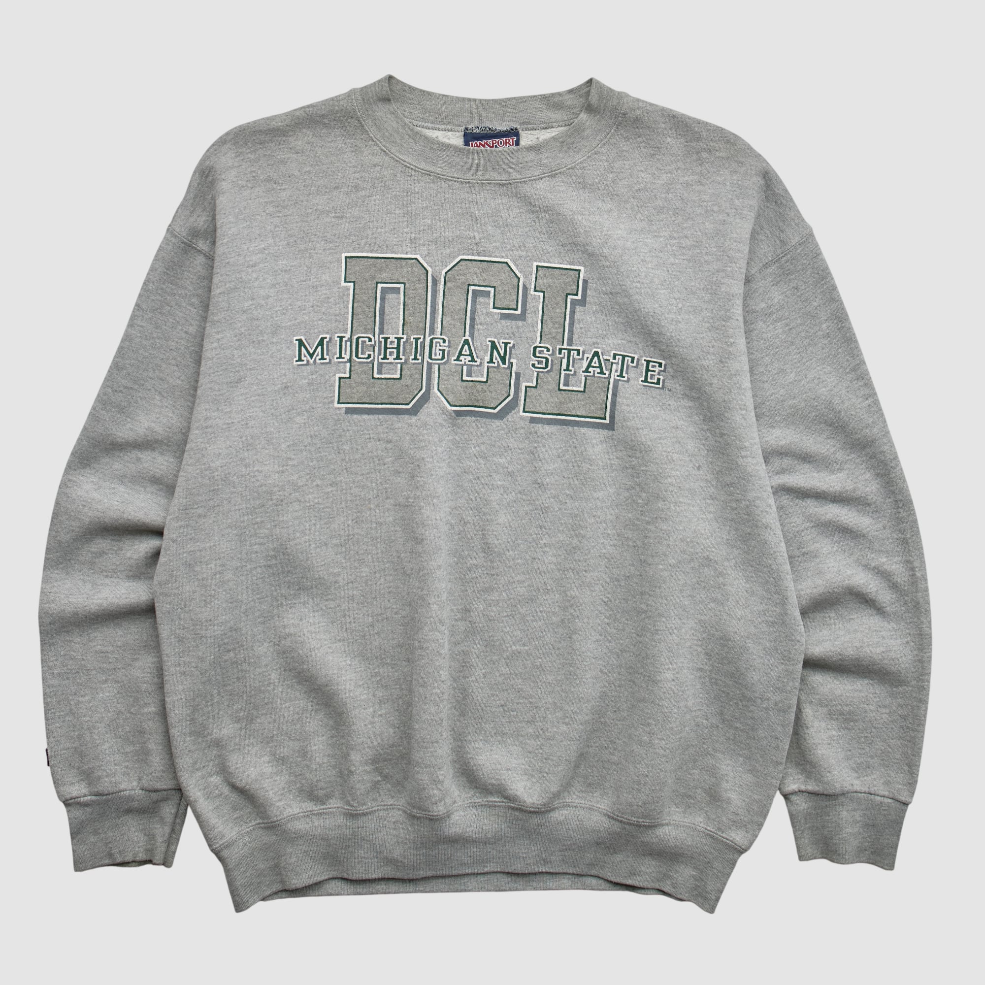Michigan State Spartans Jansport 90s Pullover Sweatshirt - Heather Gray - S