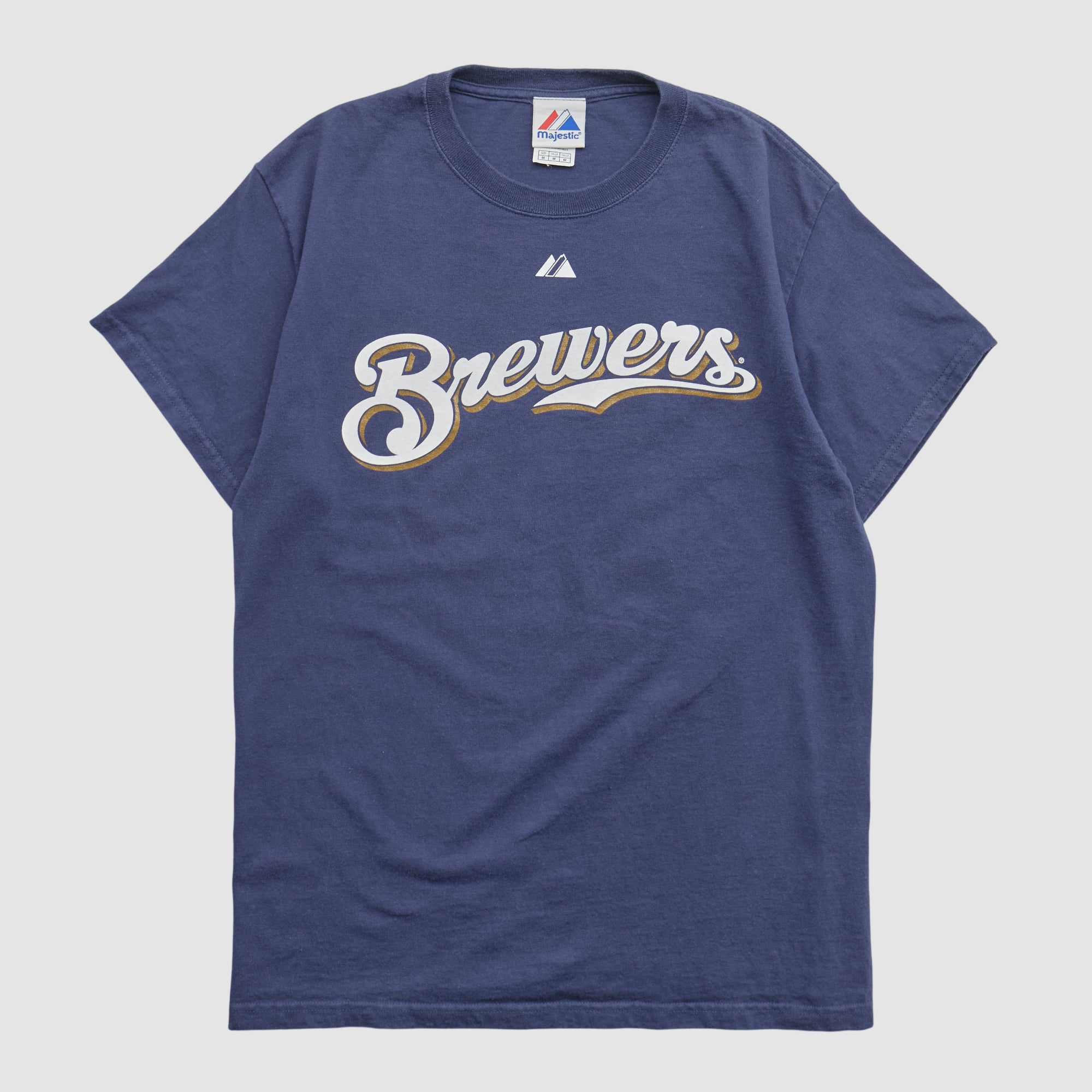 Milwaukee Brewers Majestic 2000s T-shirt - Navy - S