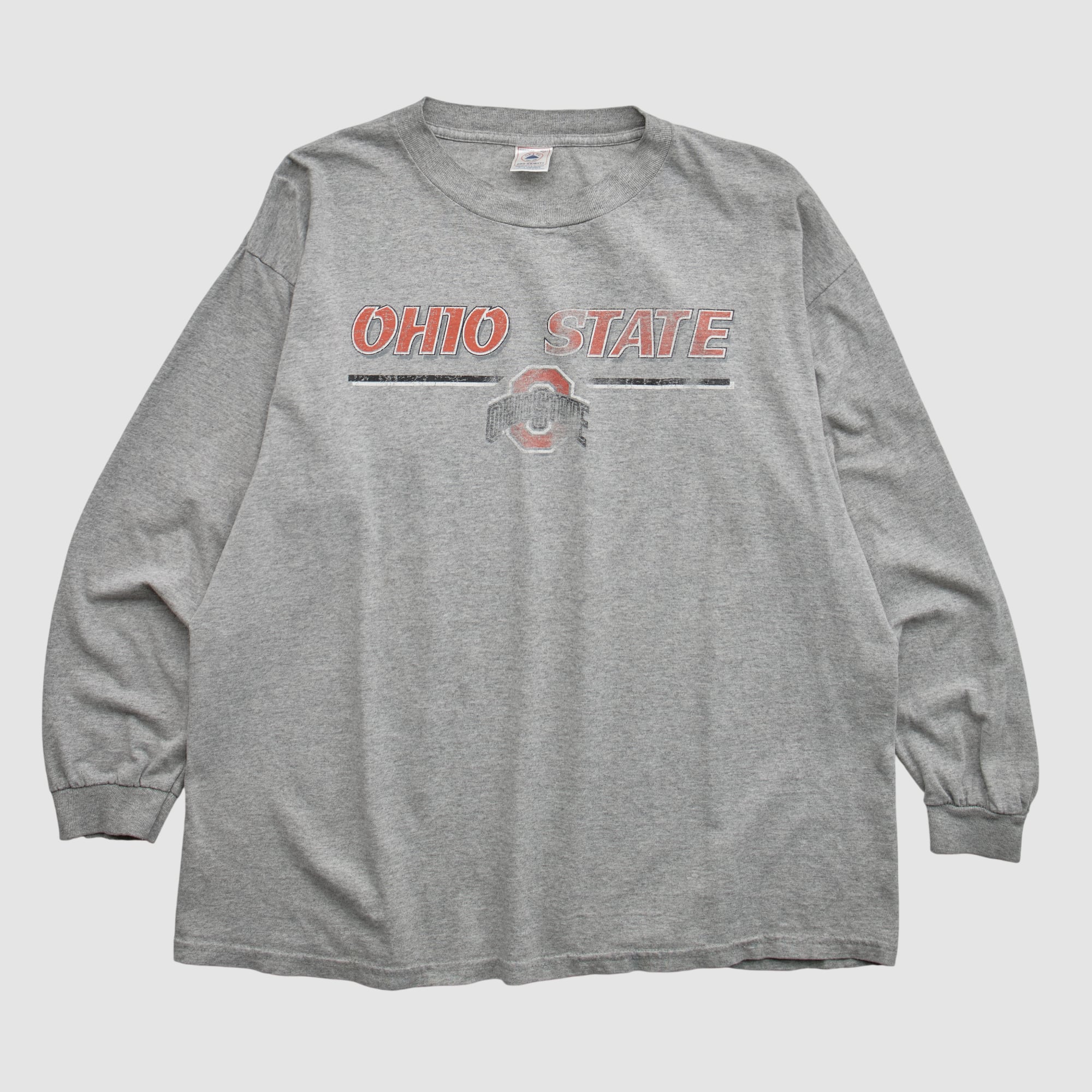 Ohio State Buckeyes Delta 2000s Long Sleeve T-shirt - Heather Gray - M