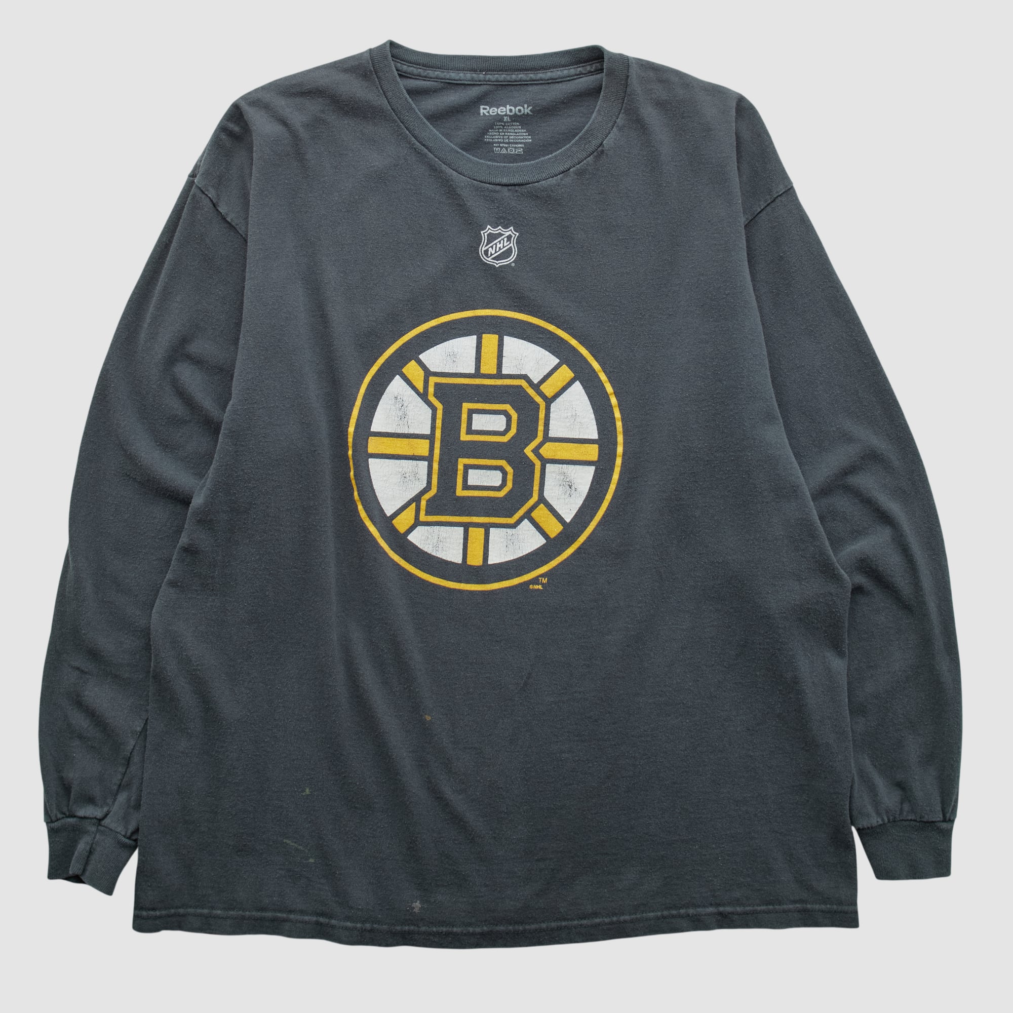 Boston Bruins Reebok 2000s Long Sleeve T-shirt - Black - M