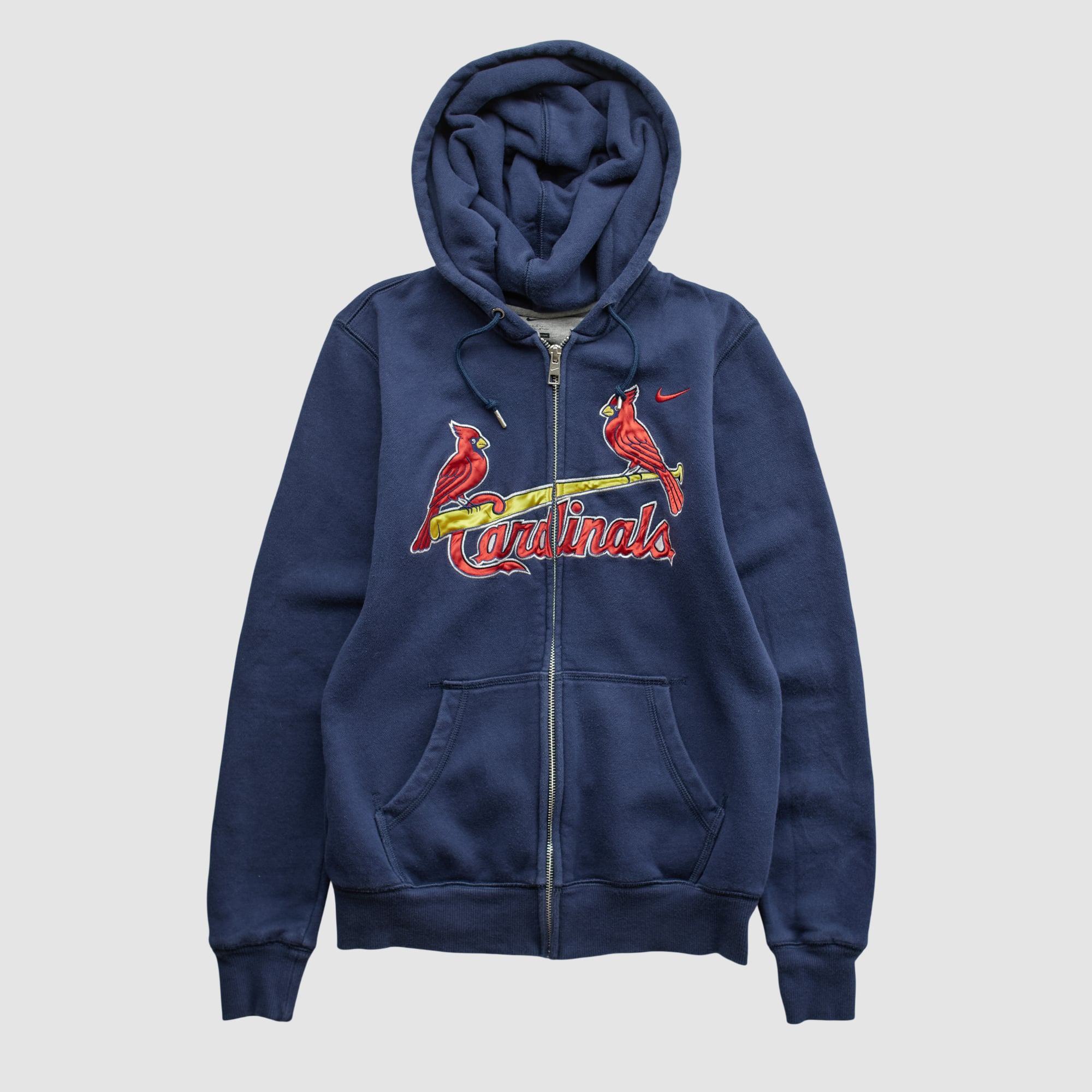 St. Louis Cardinals Nike 2010s Hooded Full Zip Sweatshirt - Navy - XS