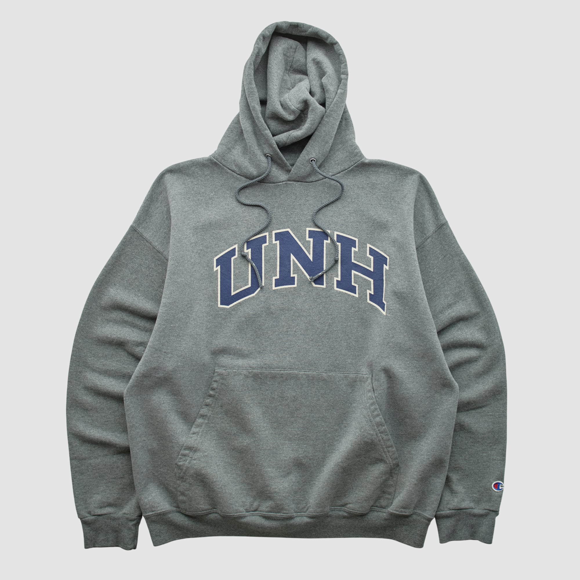 New Hampshire Wildcats Champion 2000s Hooded Pullover Sweatshirt - Gray - XS