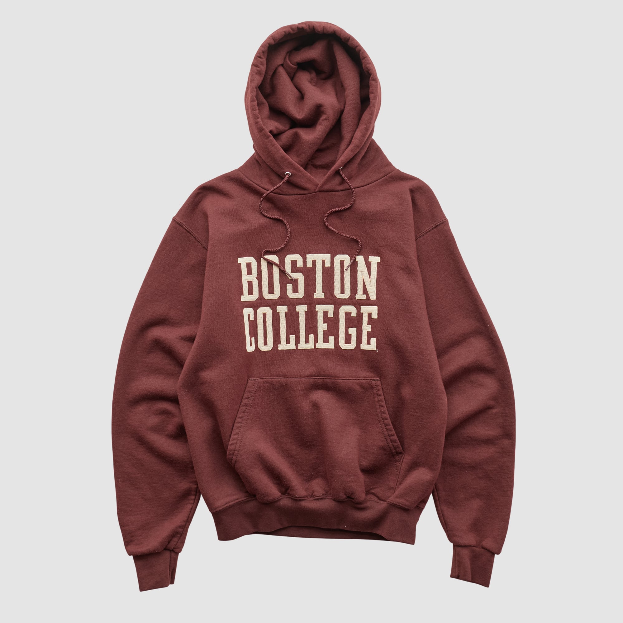 Boston College Eagles Champion 2000s Hooded Pullover Sweatshirt - Maroon - XS