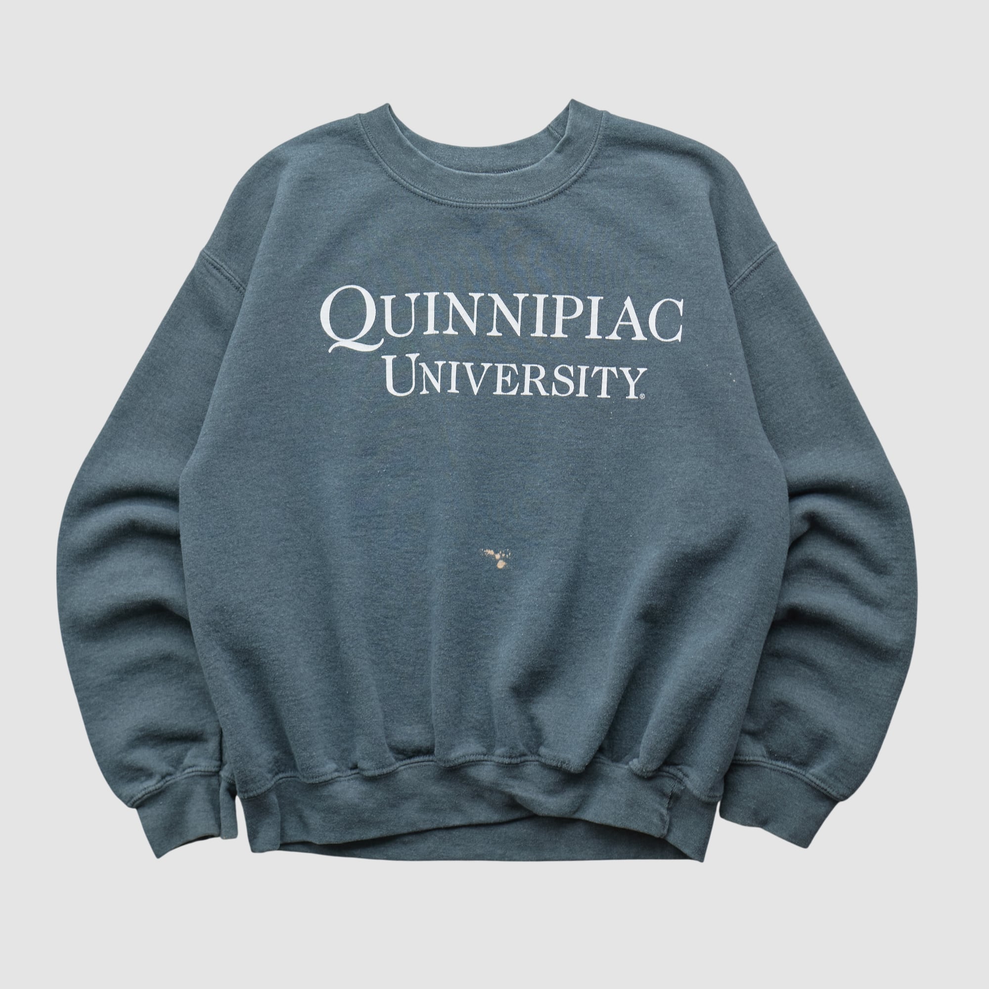 Quinnipiac Bobcats MV Sport 2000s Pullover Sweatshirt - Dark Heather Gray - XXS
