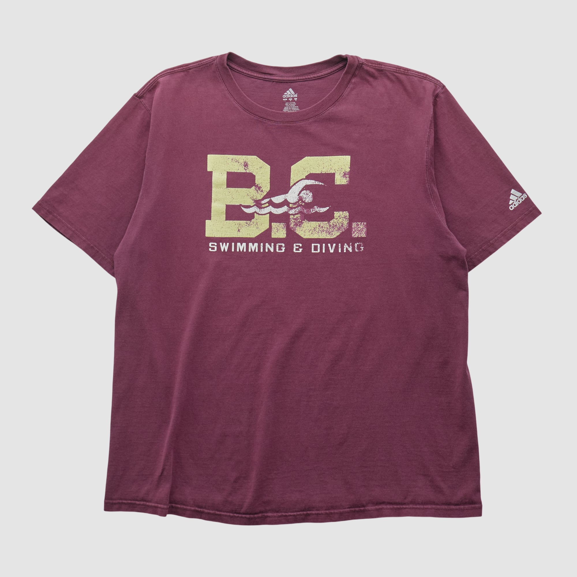 Boston College Eagles Adidas 2010s T-shirt - Maroon - M