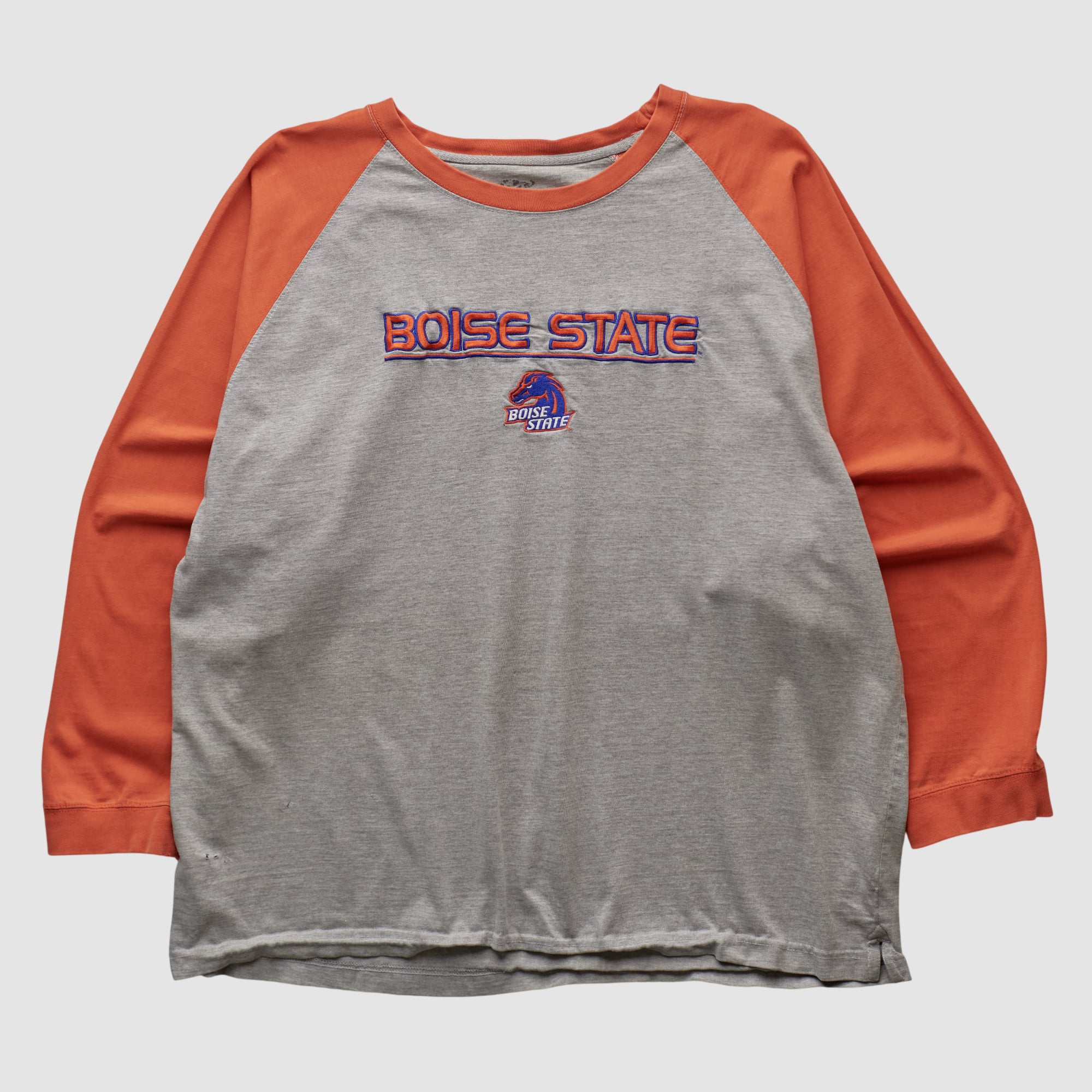 Boise State Broncos 2000s Long Sleeve T-shirt - Heather Gray - 2XL
