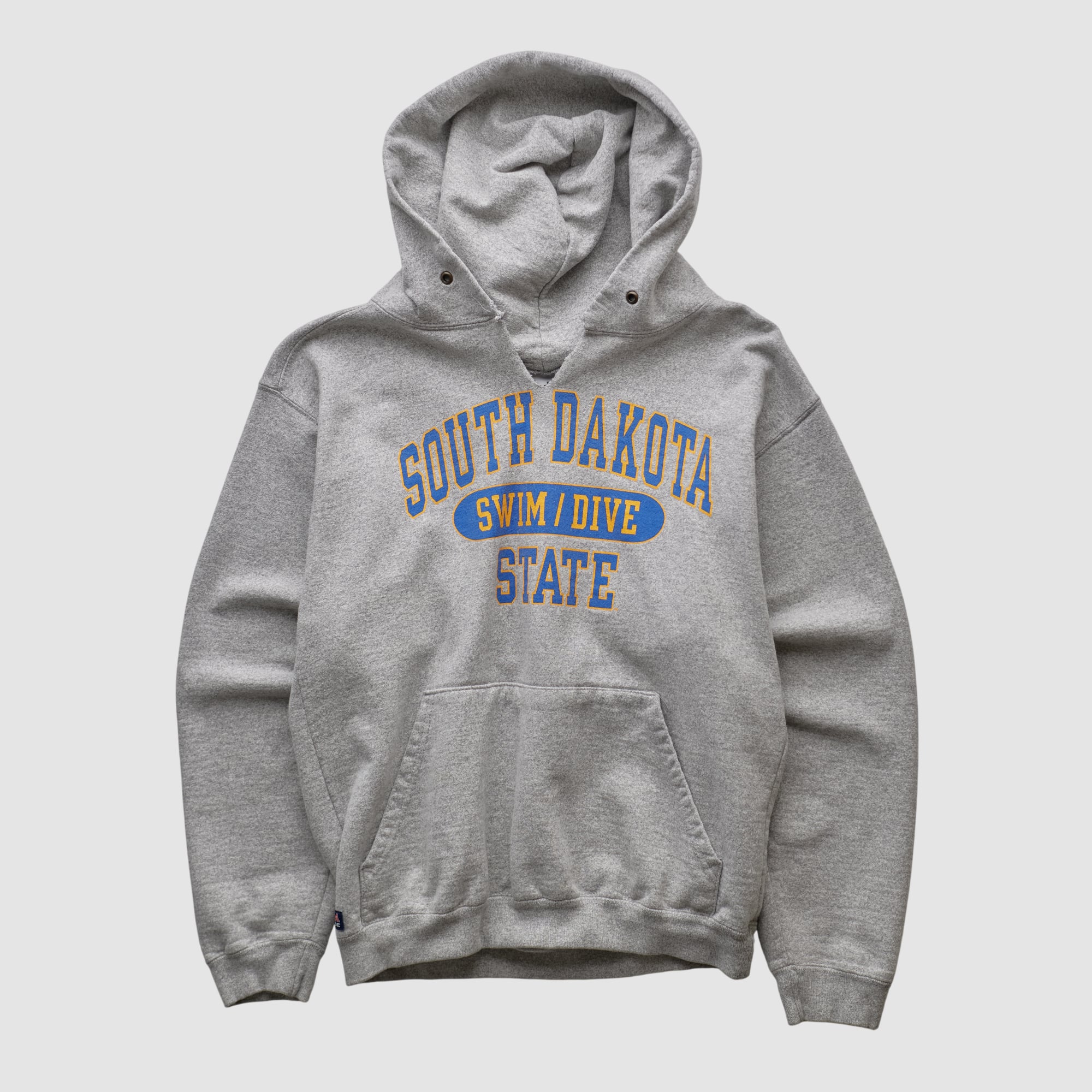 South Dakota State Jackrabbits Cotton Exchange 2000s Hooded Pullover Sweatshirt - Heather Gray - XXS