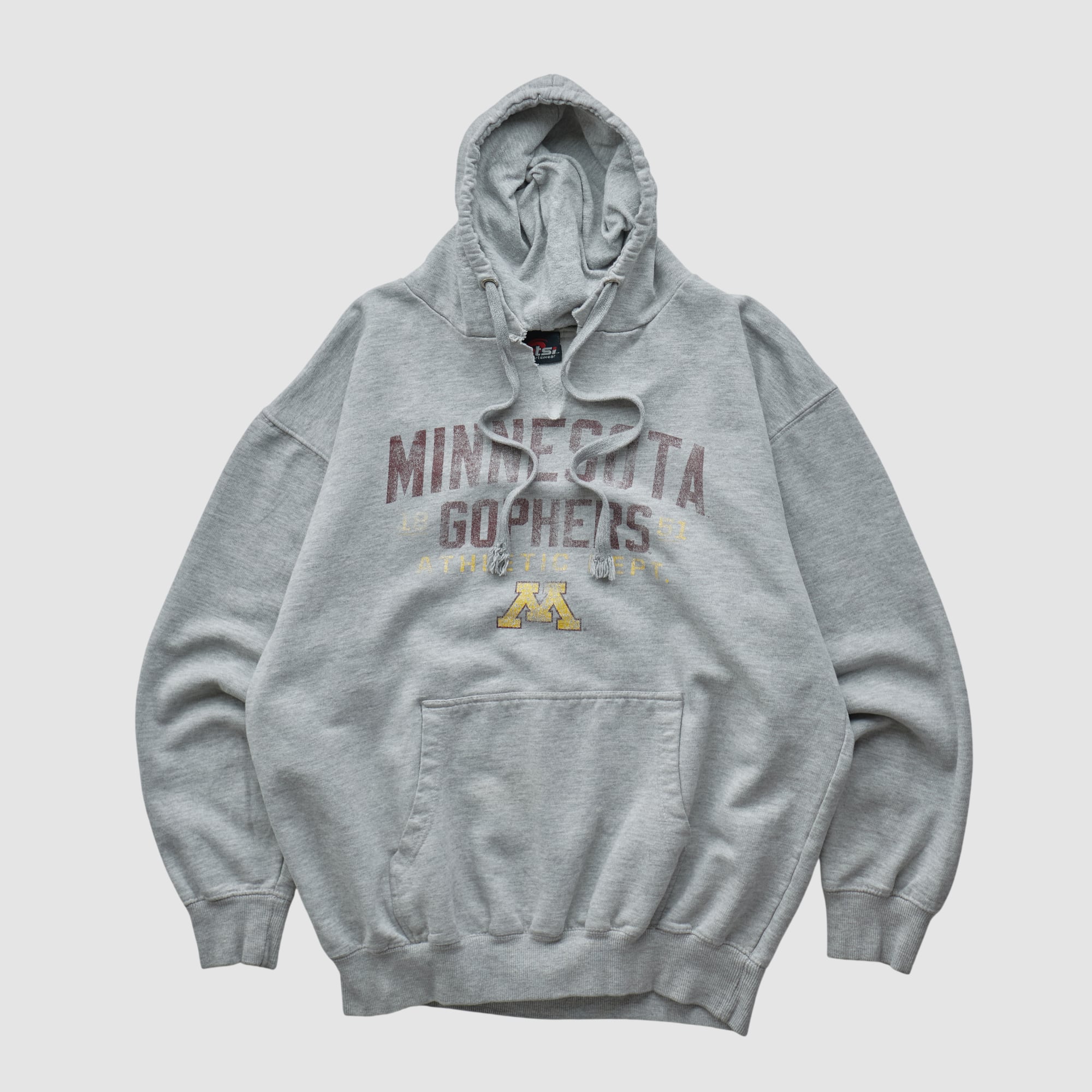 Minnesota Golden Gophers TSI Sportswear 2010s Hooded Pullover Sweatshirt - Heather Gray - XXS