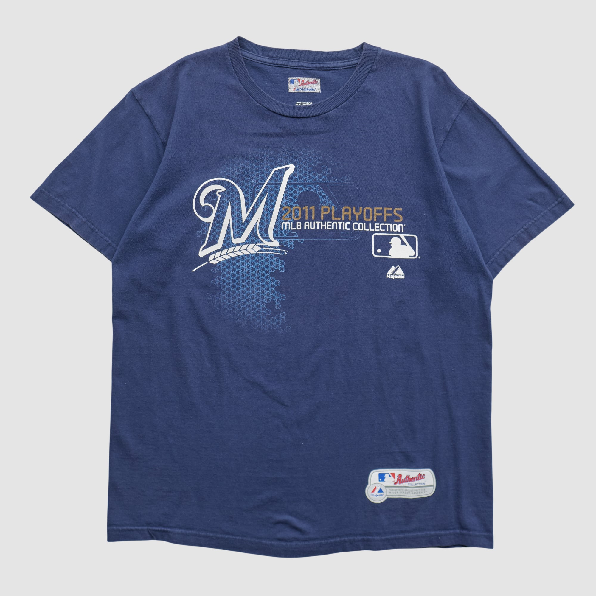 Milwaukee Brewers Majestic 2011 T-shirt - Navy - S