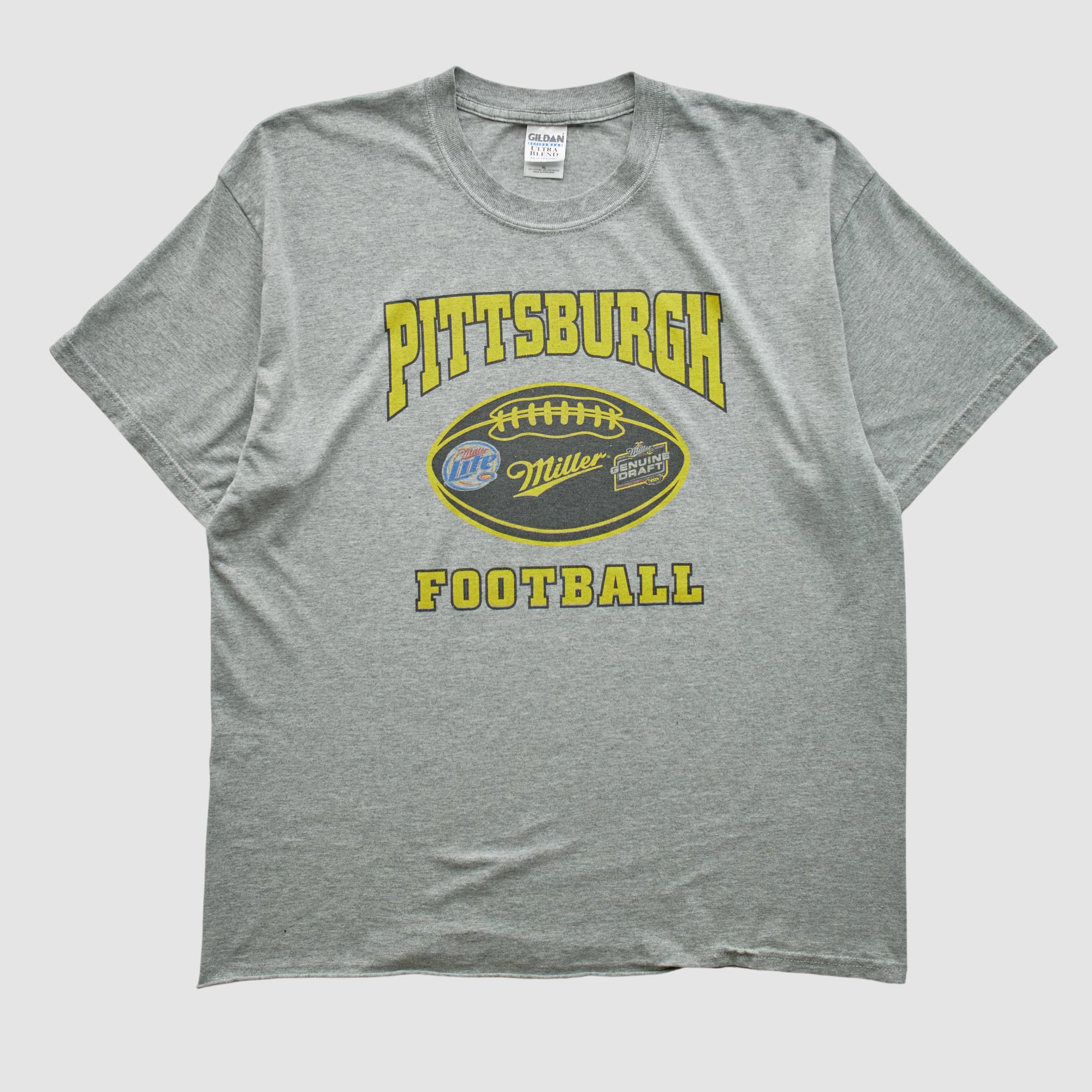 Pittsburgh Steelers Gildan 2000s T-shirt - Heather Gray - M