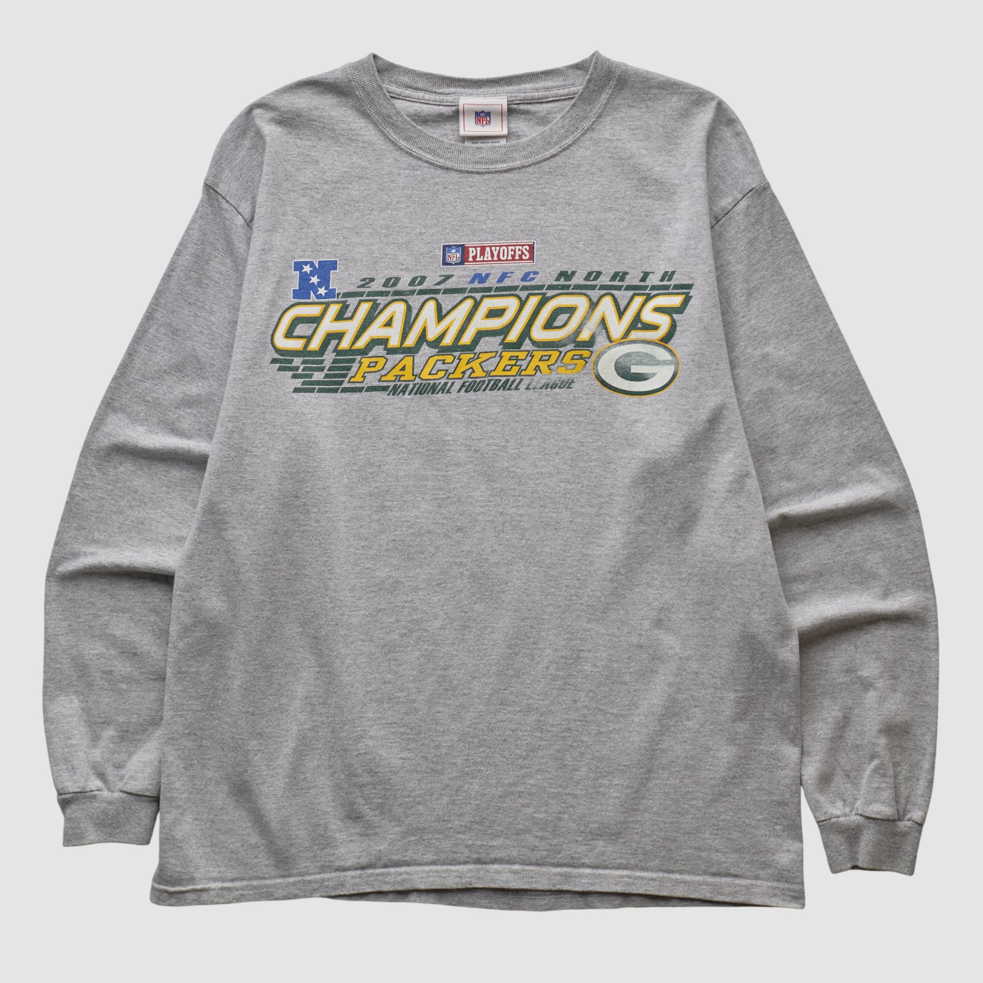 Green Bay Packers NFL 2007 Long Sleeve T-shirt - Heather Gray - S