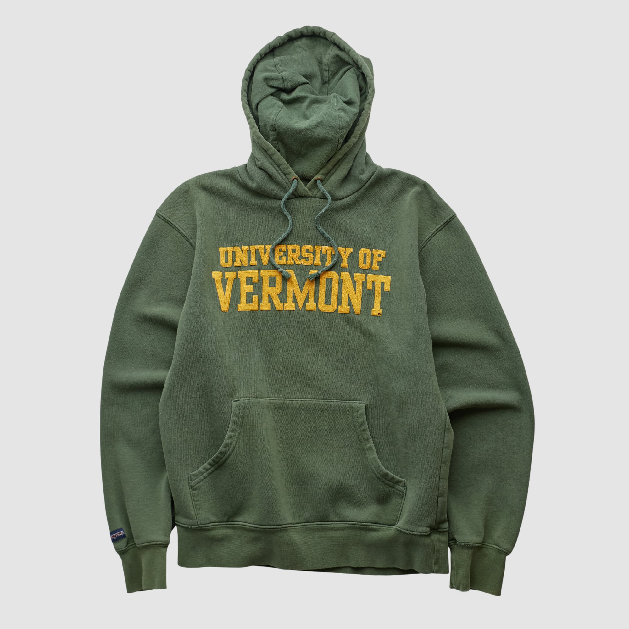 Vermont Catamounts Jansport 2000s Hooded Pullover Sweatshirt - Green - XXS