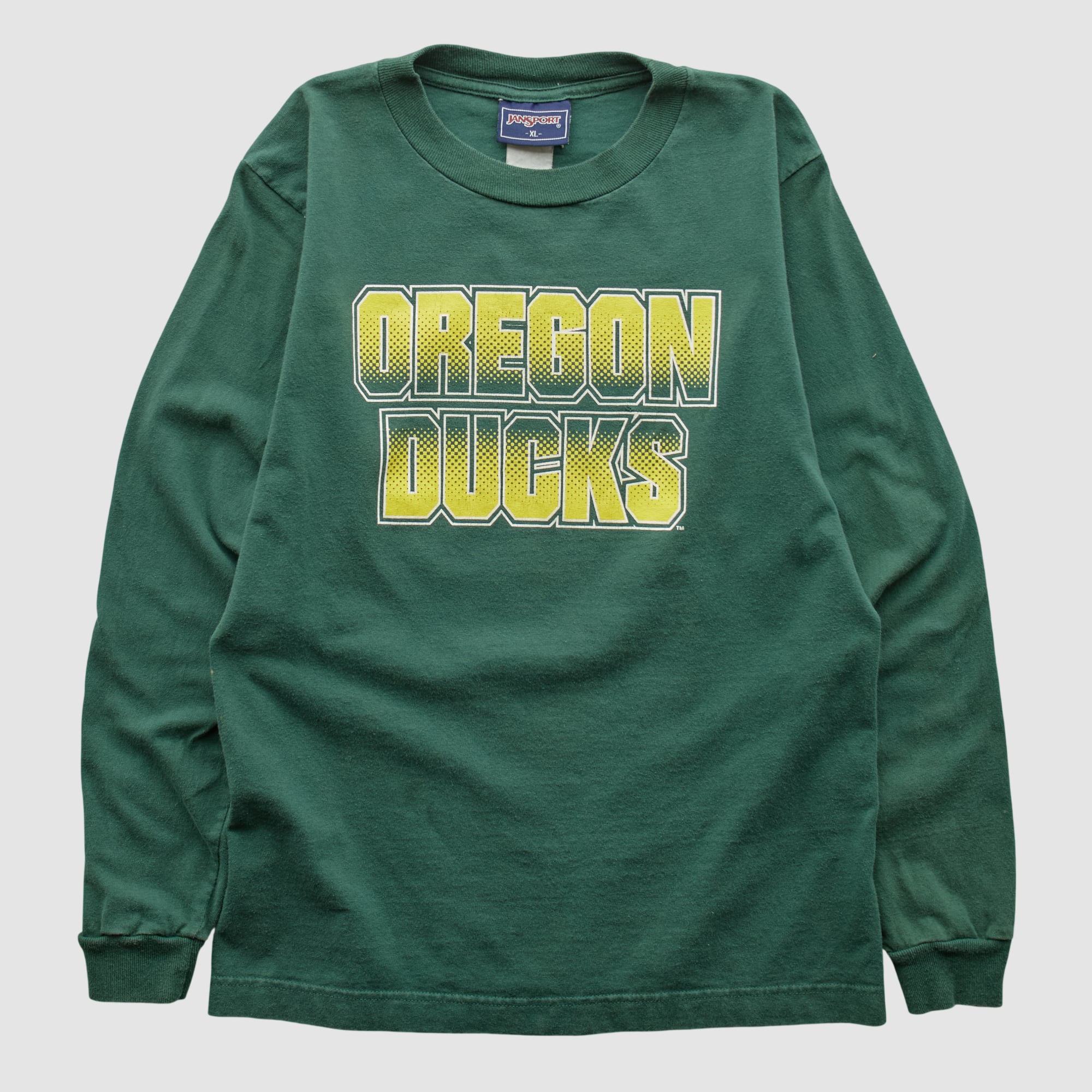 Oregon Ducks Jansport 2000s Long Sleeve T-shirt - Green - XS