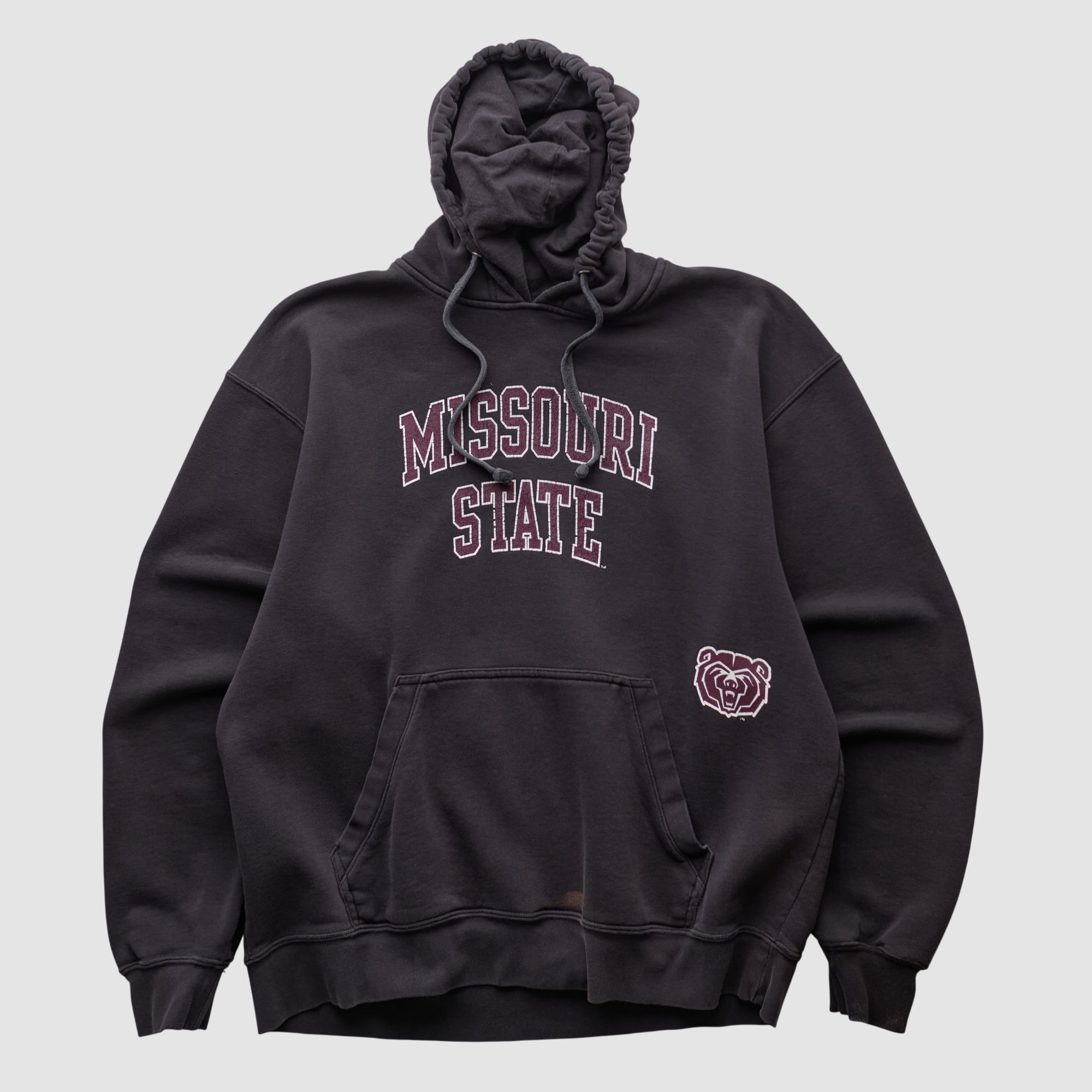 Missouri State University Bears Gear For Sports 2000s Hooded Pullover Sweatshirt - Black - M