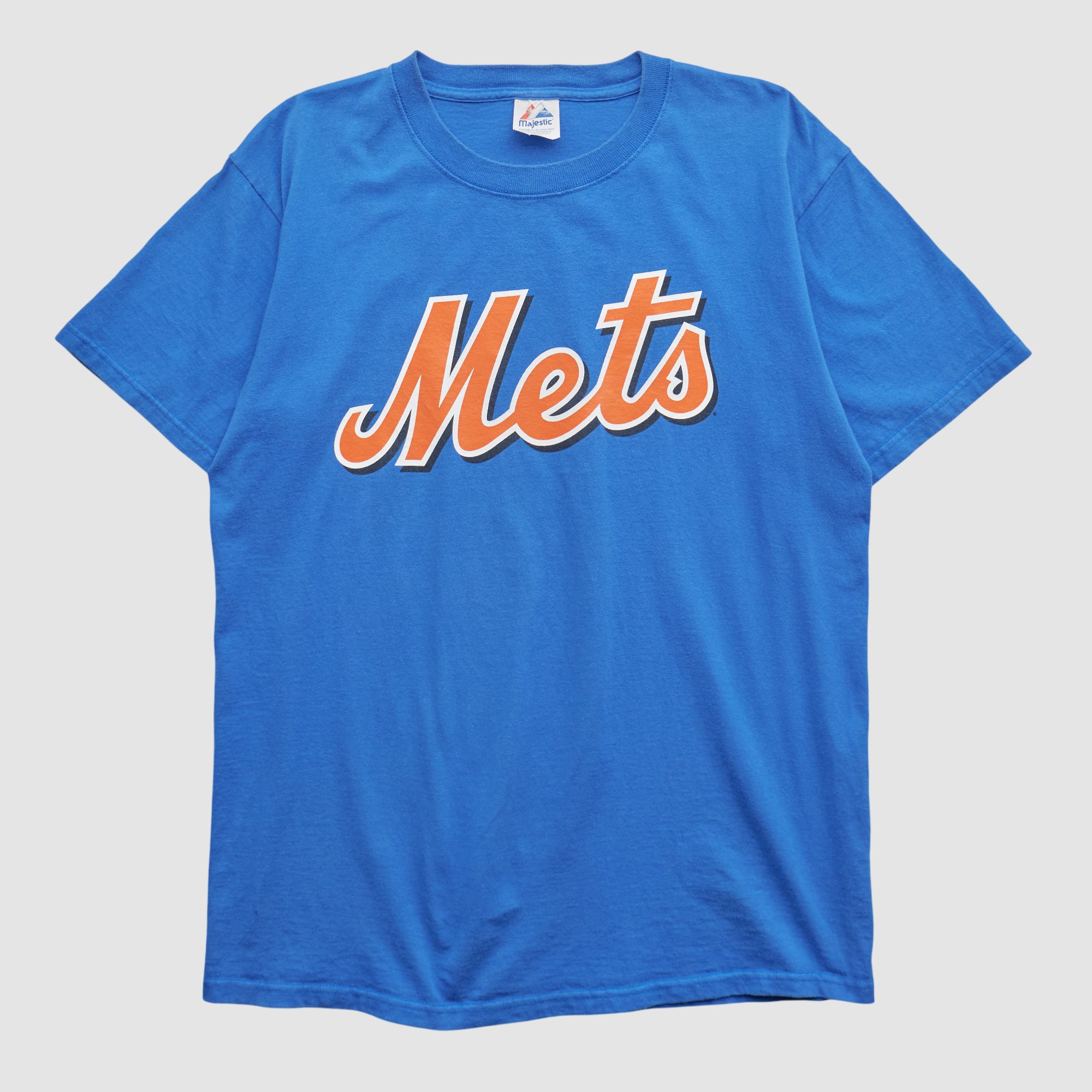 New York Mets Majestic 2000s T-shirt - Blue - M