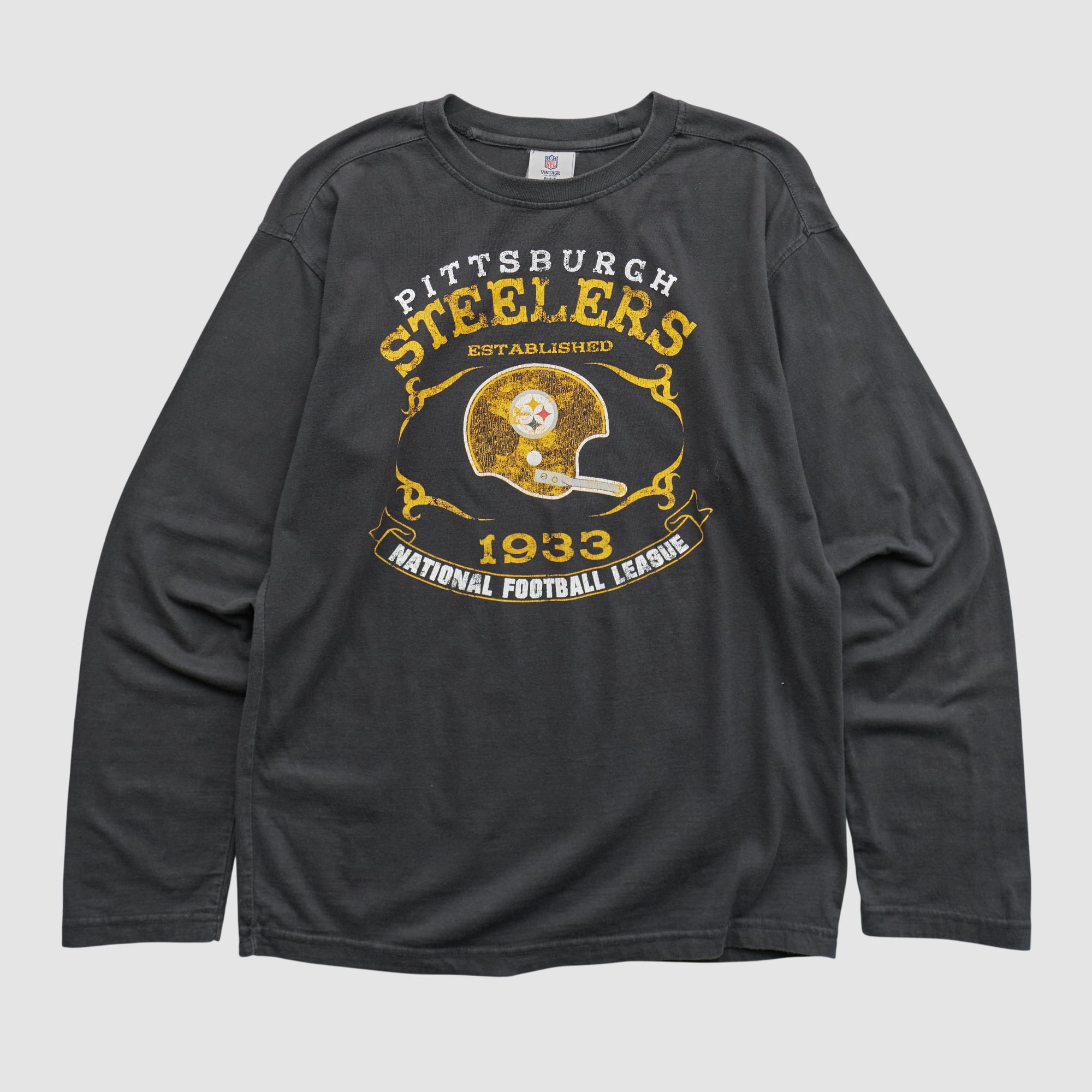 Pittsburgh Steelers Reebok 2010s Long Sleeve T-shirt - Black - M
