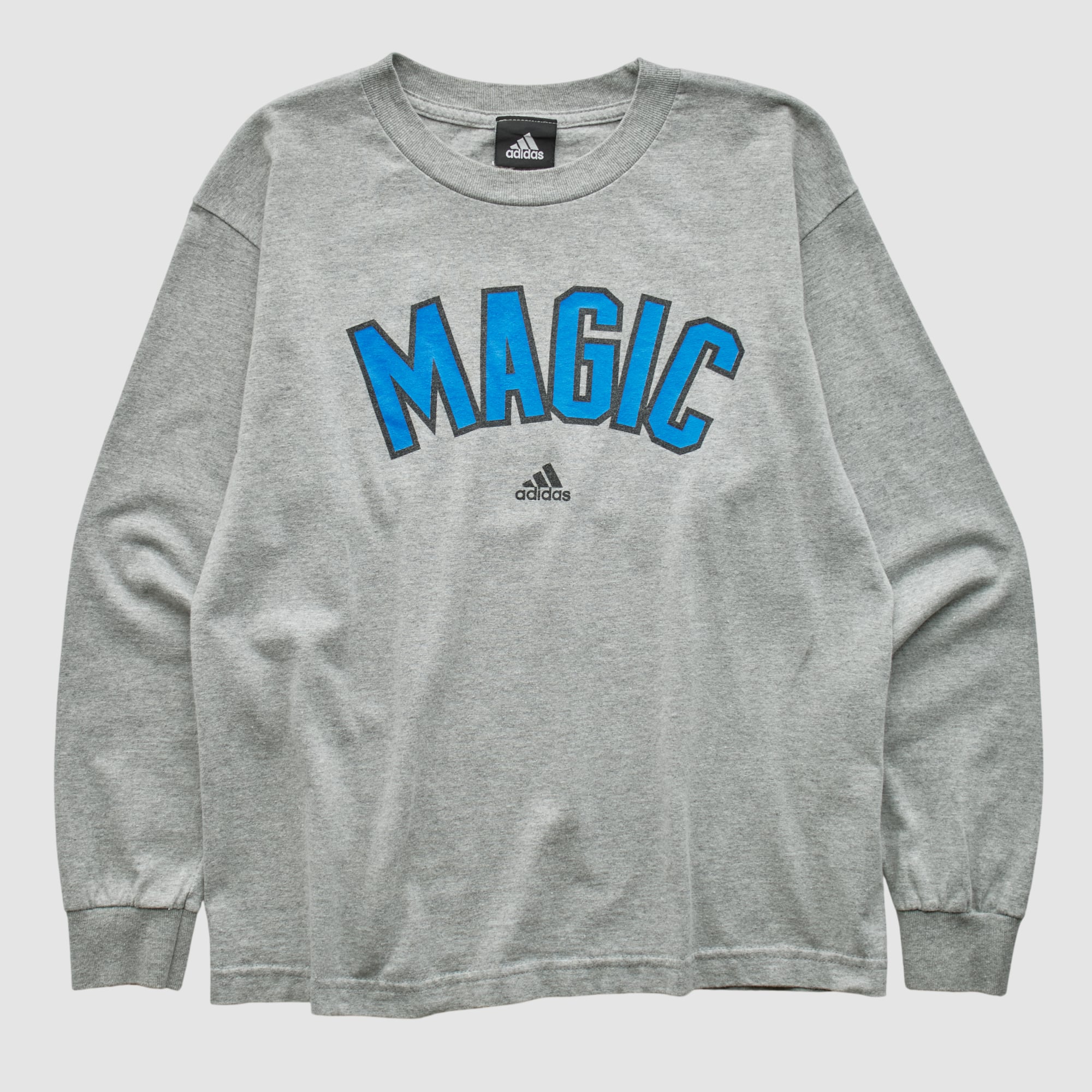 Orlando Magic Adidas 2010s Long Sleeve T-shirt - Heather Gray - XS