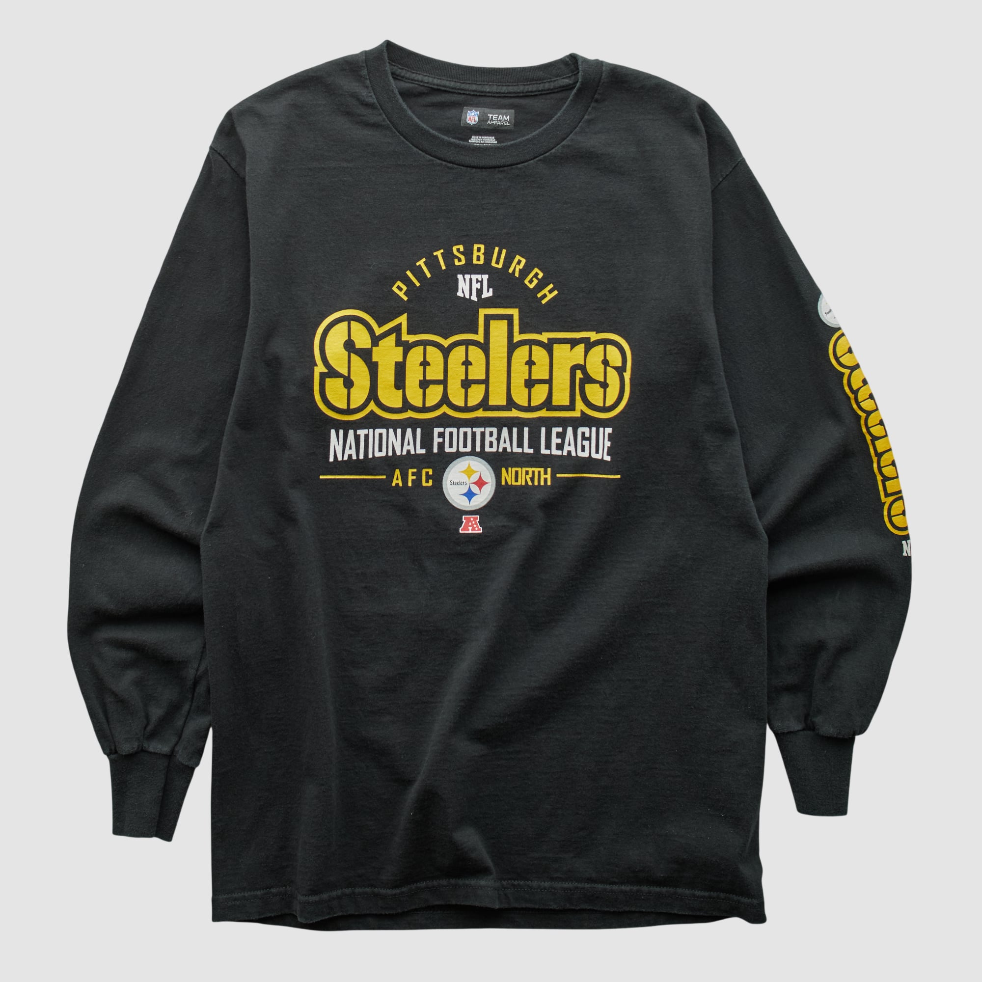Pittsburgh Steelers NFL 2010s Long Sleeve T-shirt - Black - M