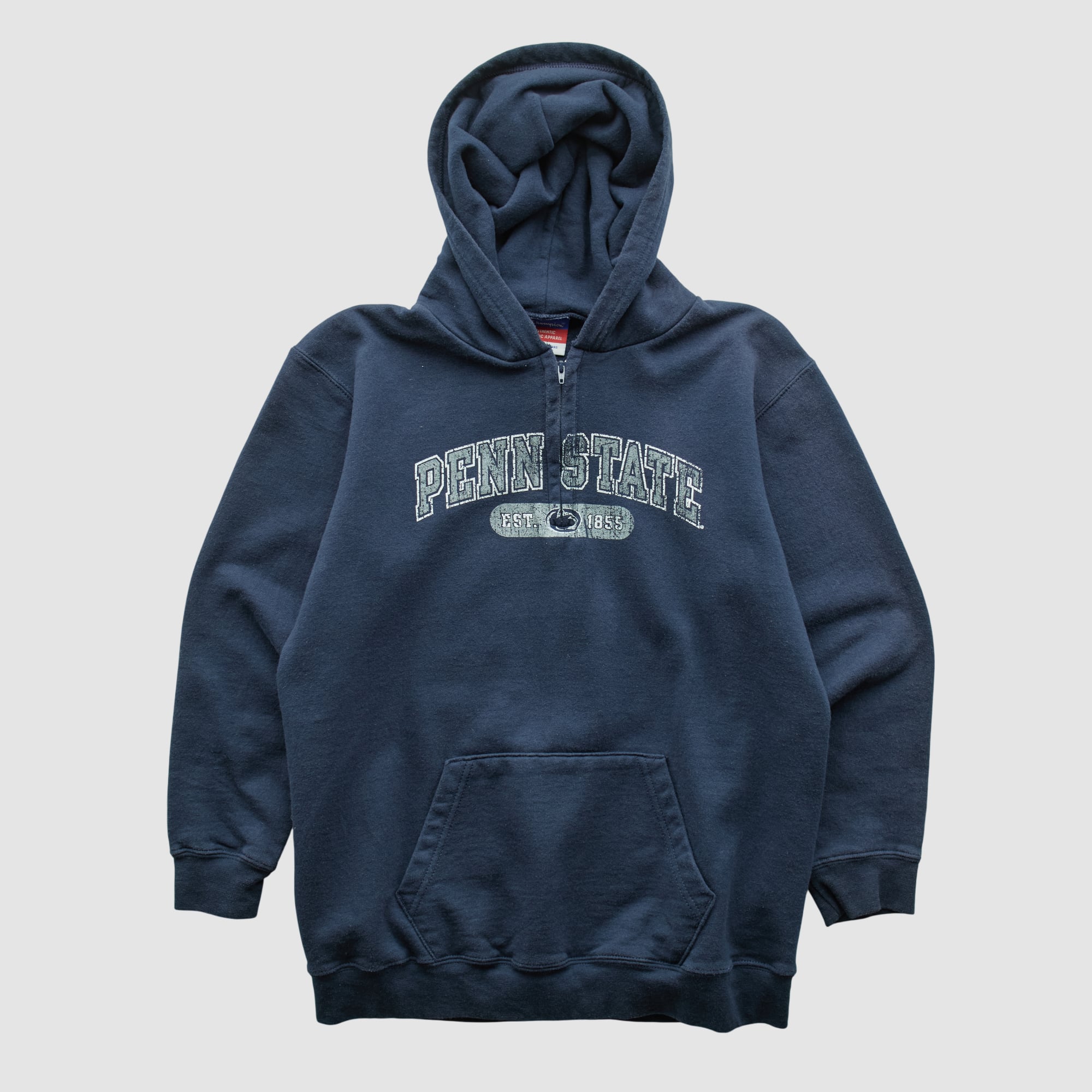 Penn State Nittany Lions Champion 2000s Hooded 1/4 Zip Sweatshirt - Navy - XXS