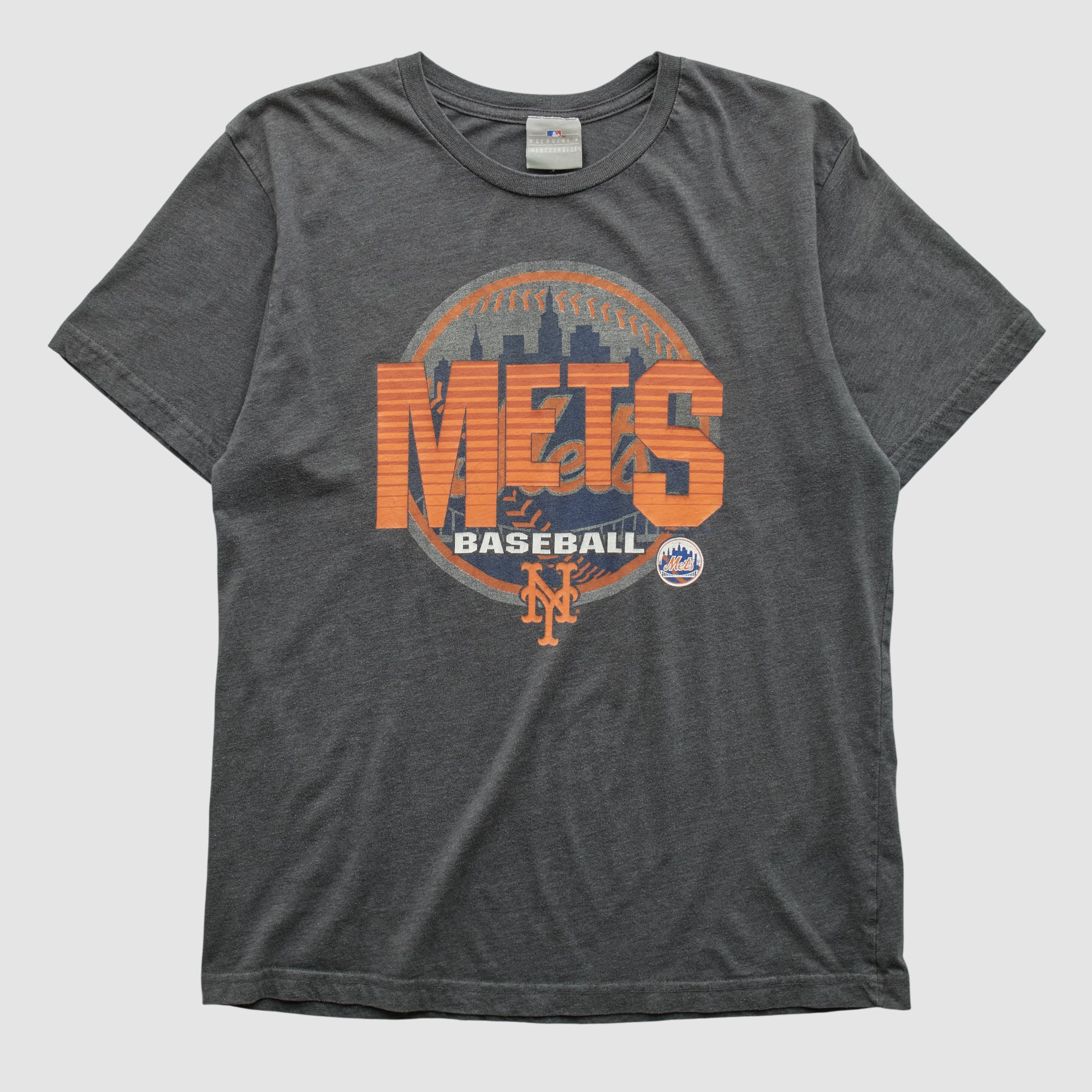 New York Mets Genuine Merchandise 2000s T-shirt - Dark Heather Gray - S