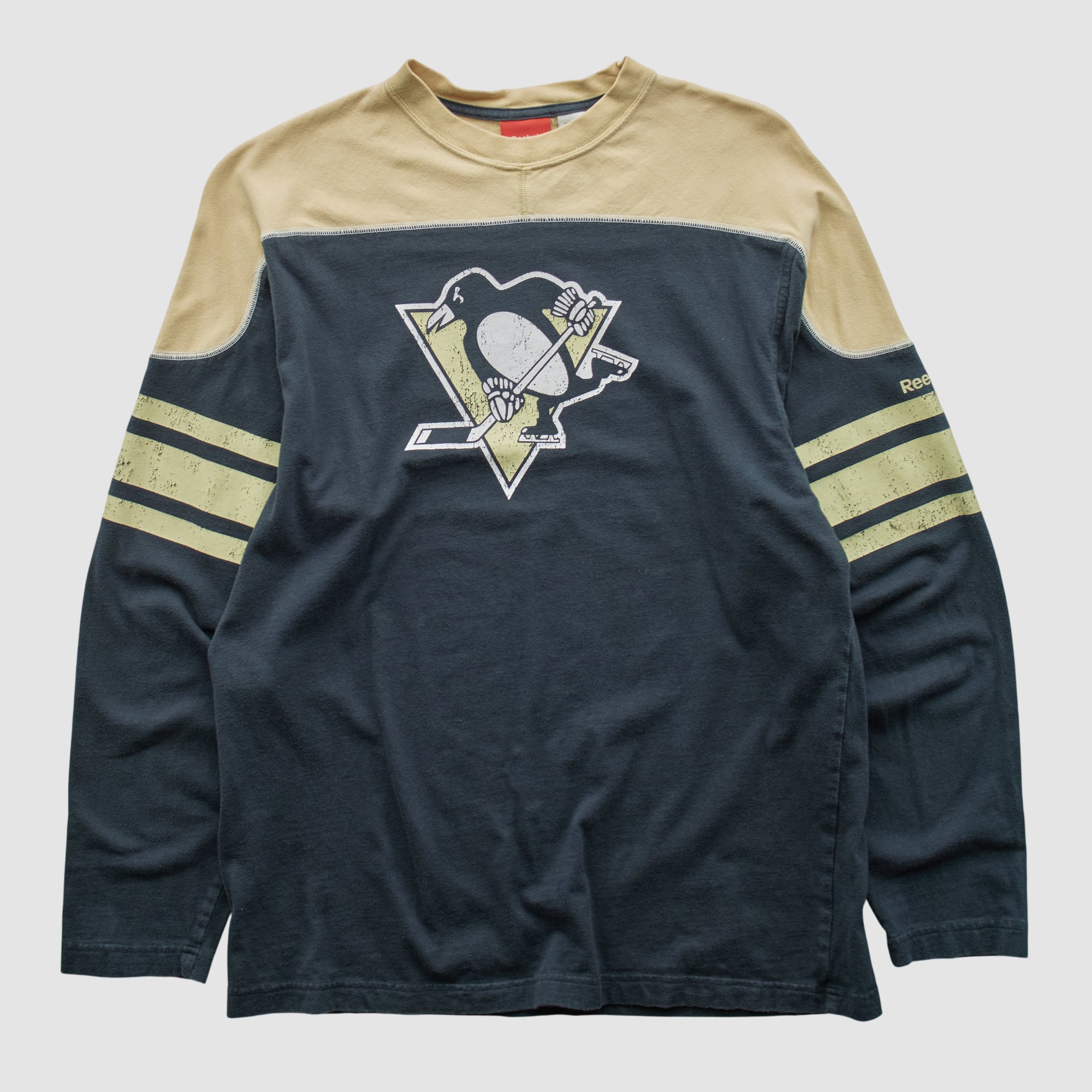 Pittsburgh Penguins Reebok 2000s Long Sleeve T-shirt - Black - M