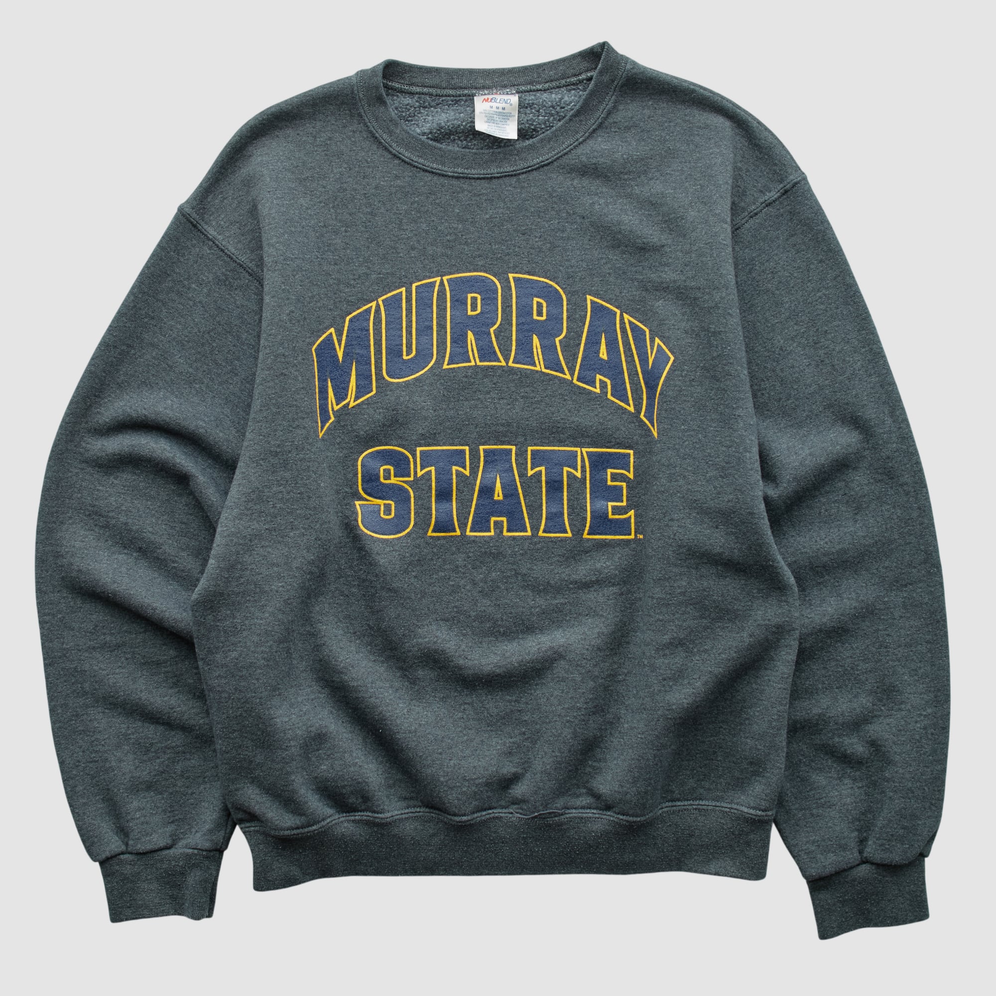 Murray St. Racers Jerzees 2000s Pullover Sweatshirt - Dark Heather Gray - XXS