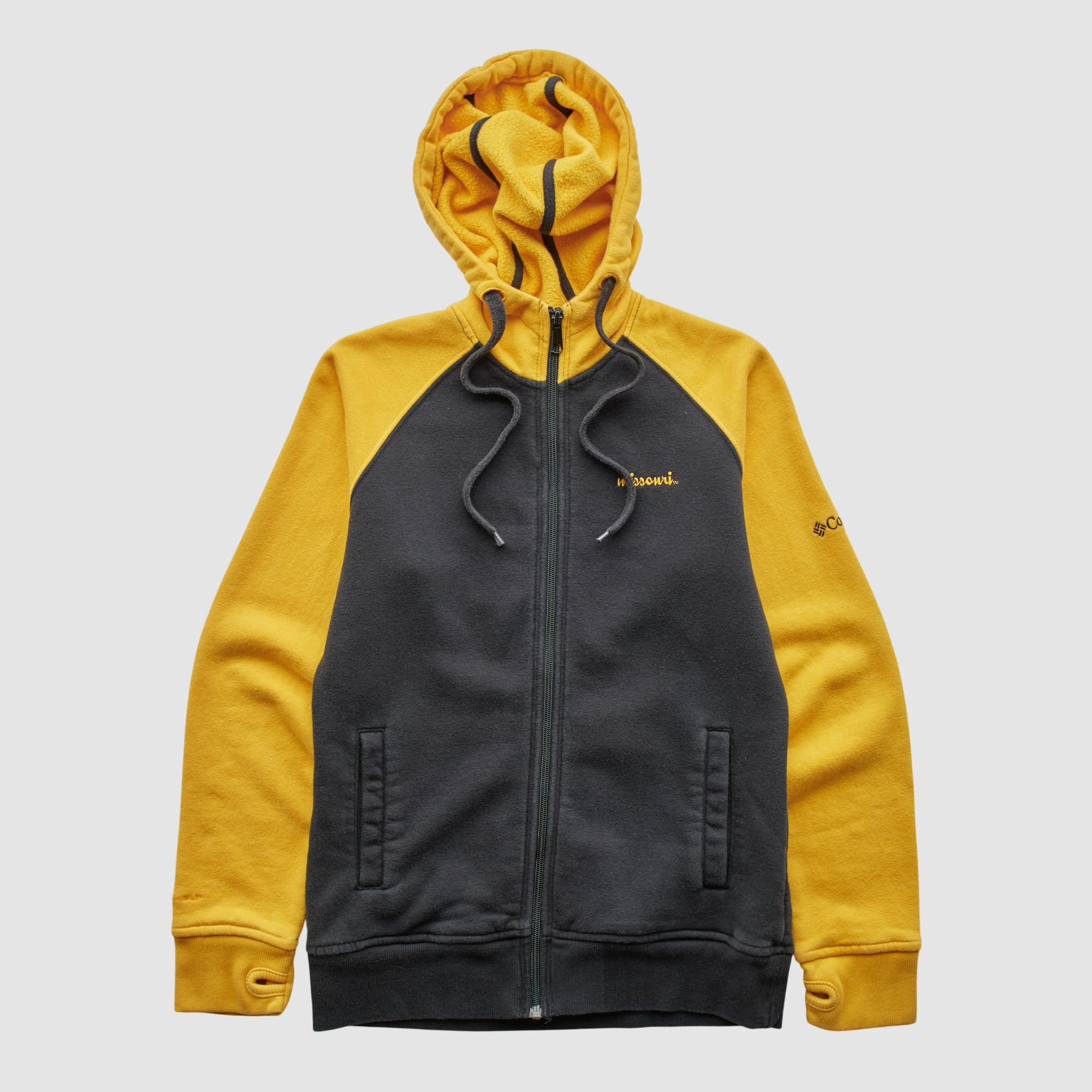 Missouri Tigers Columbia 2010s Hooded Full Zip Sweatshirt - Black - XXS