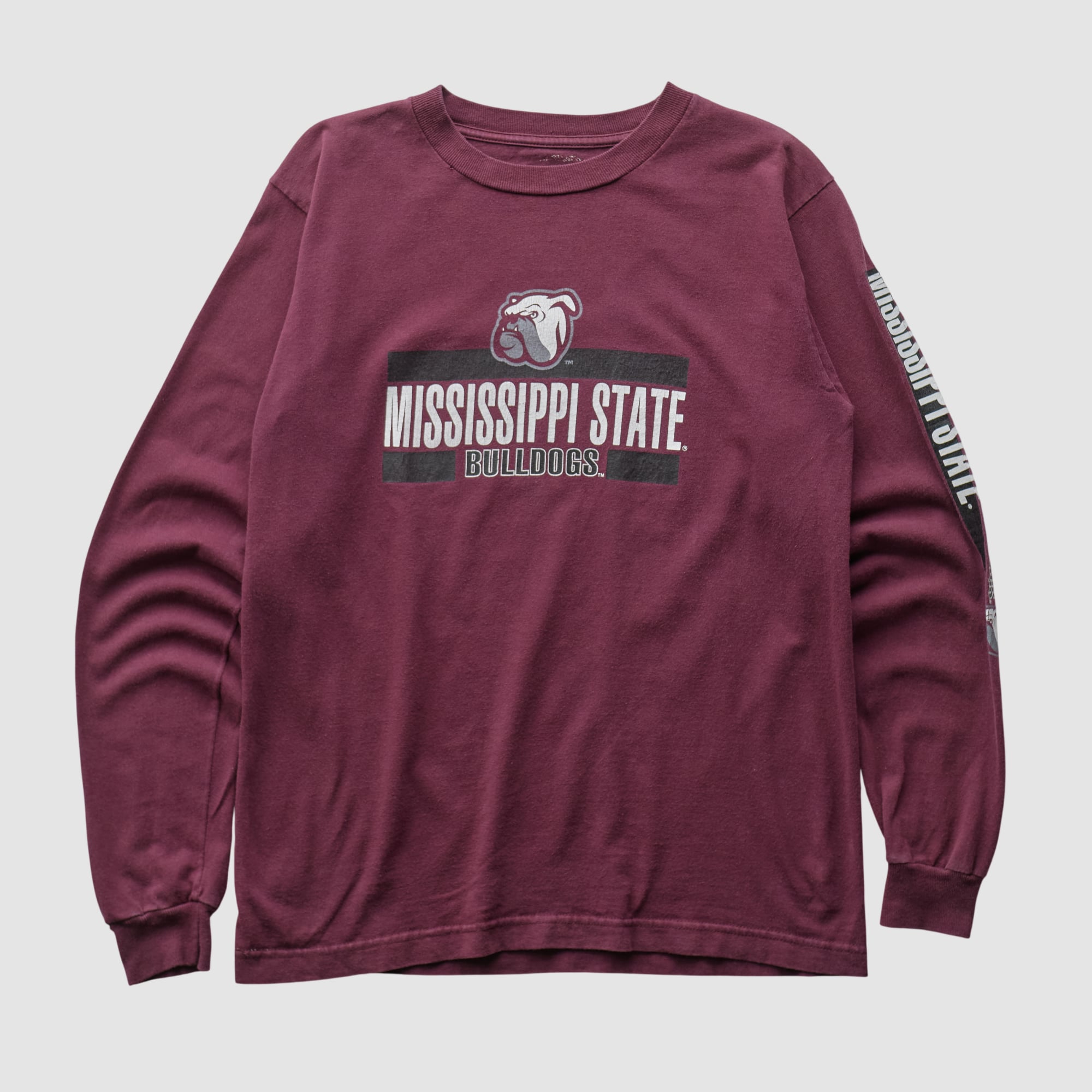 Mississippi State Bulldogs 2000s Long Sleeve T-shirt - Maroon - S