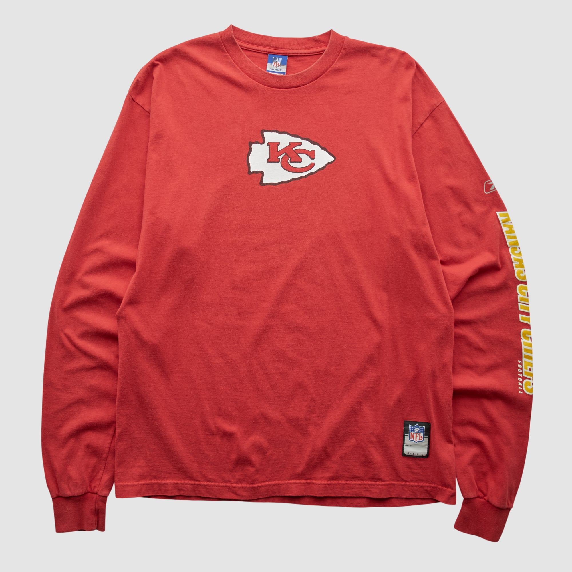 Kansas City Chiefs Reebok 2000s Long Sleeve T-shirt - Red - L