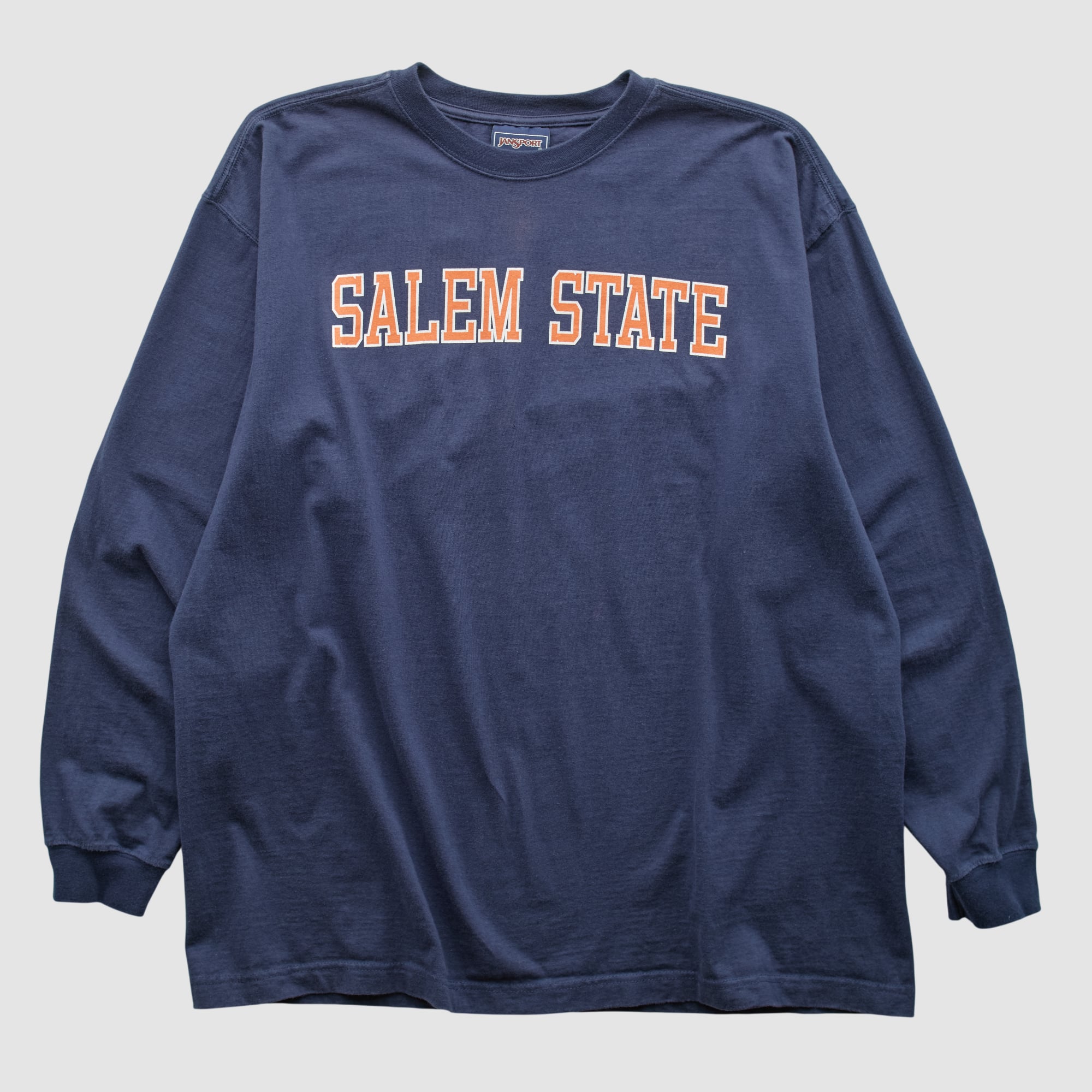 Salem State University Vikings Jansport 2000s Long Sleeve T-shirt - Navy - L