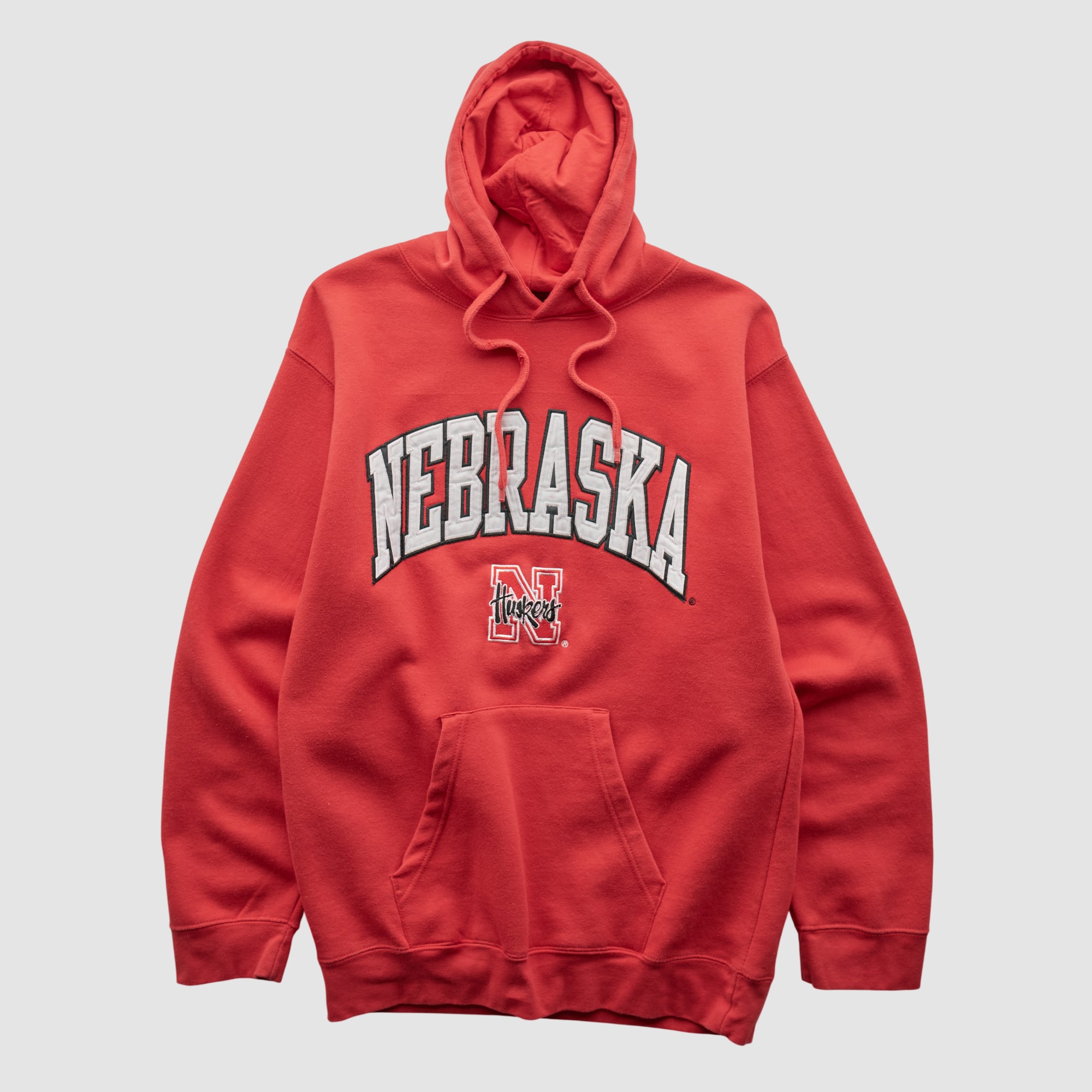 Nebraska Huskers Reebok 2010s Hooded Pullover Sweatshirt - Red - S