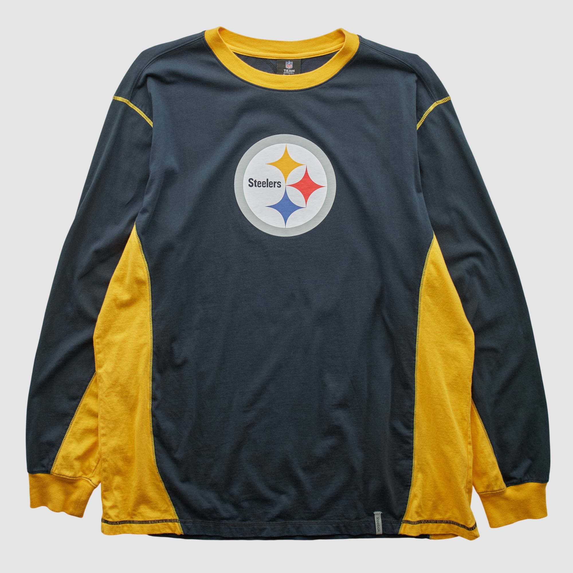 Pittsburgh Steelers Reebok 2010s Long Sleeve T-shirt - Black - 2XL