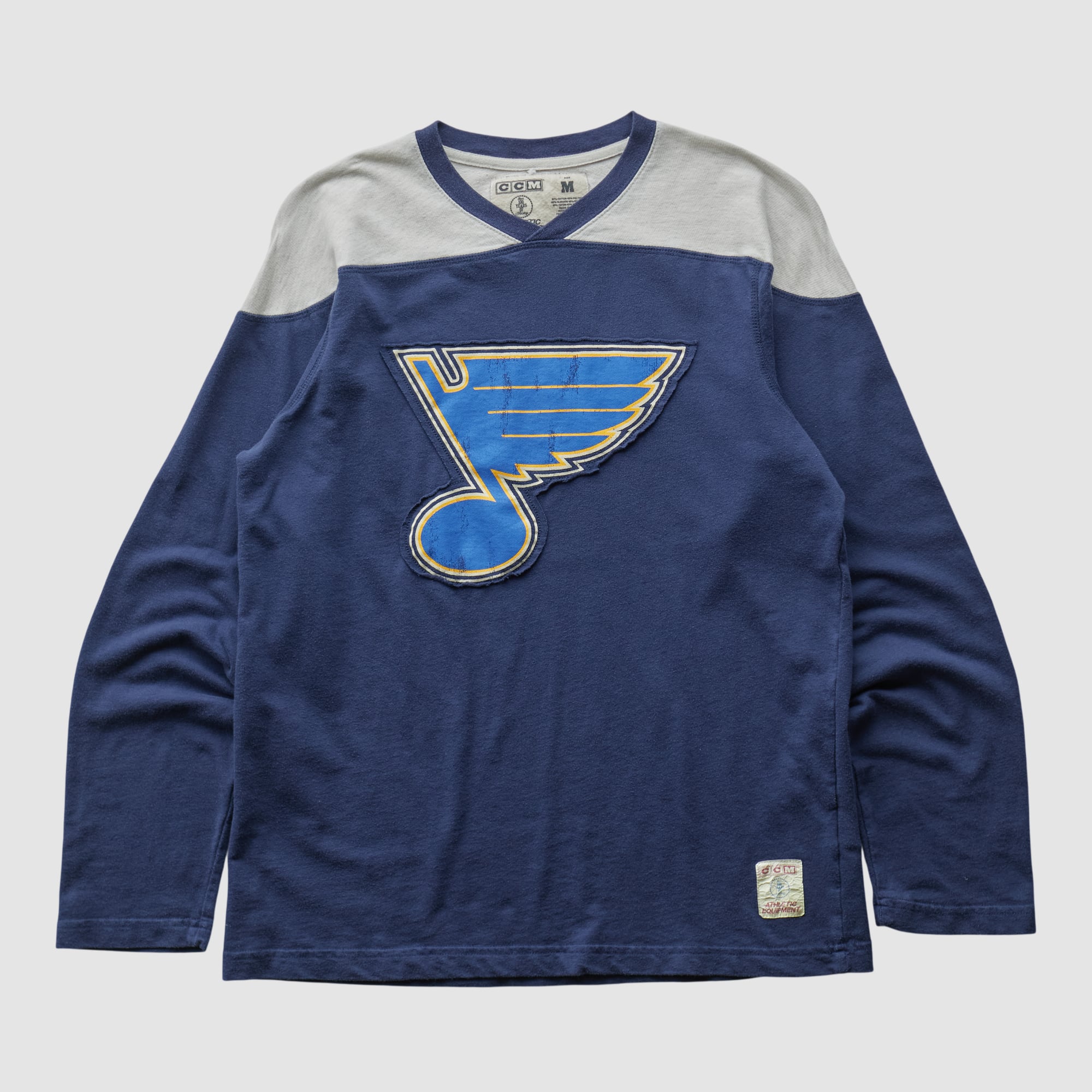 St. Louis Blues CCM 2010s Long Sleeve T-shirt - Navy - M