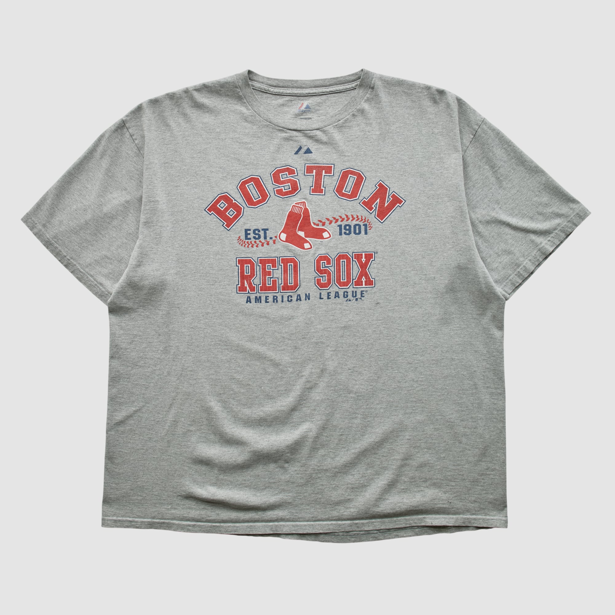 Boston Red Sox Majestic 2011 T-shirt - Heather Gray - 2XL