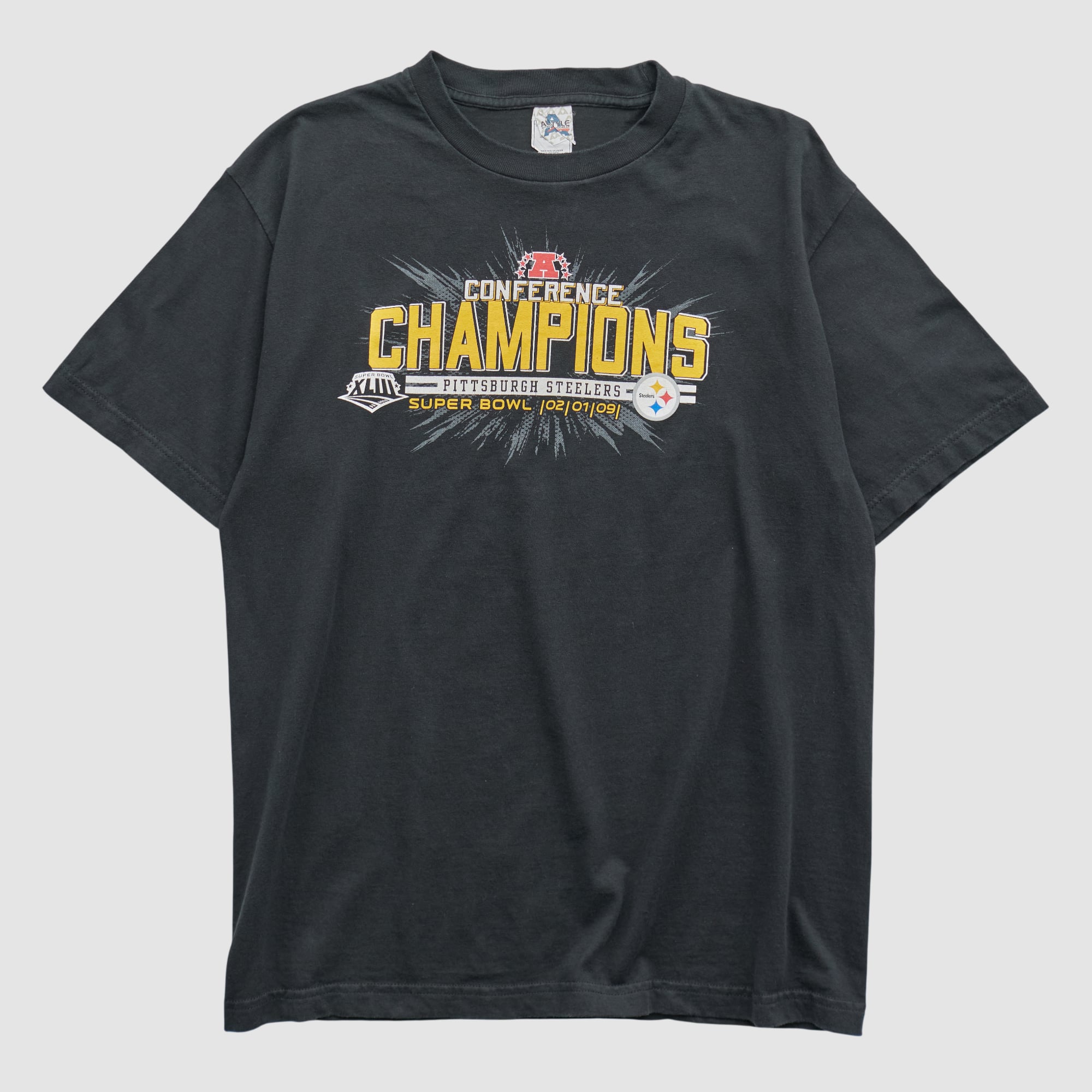 Pittsburgh Steelers Alstyle 2009 T-shirt - Black - M