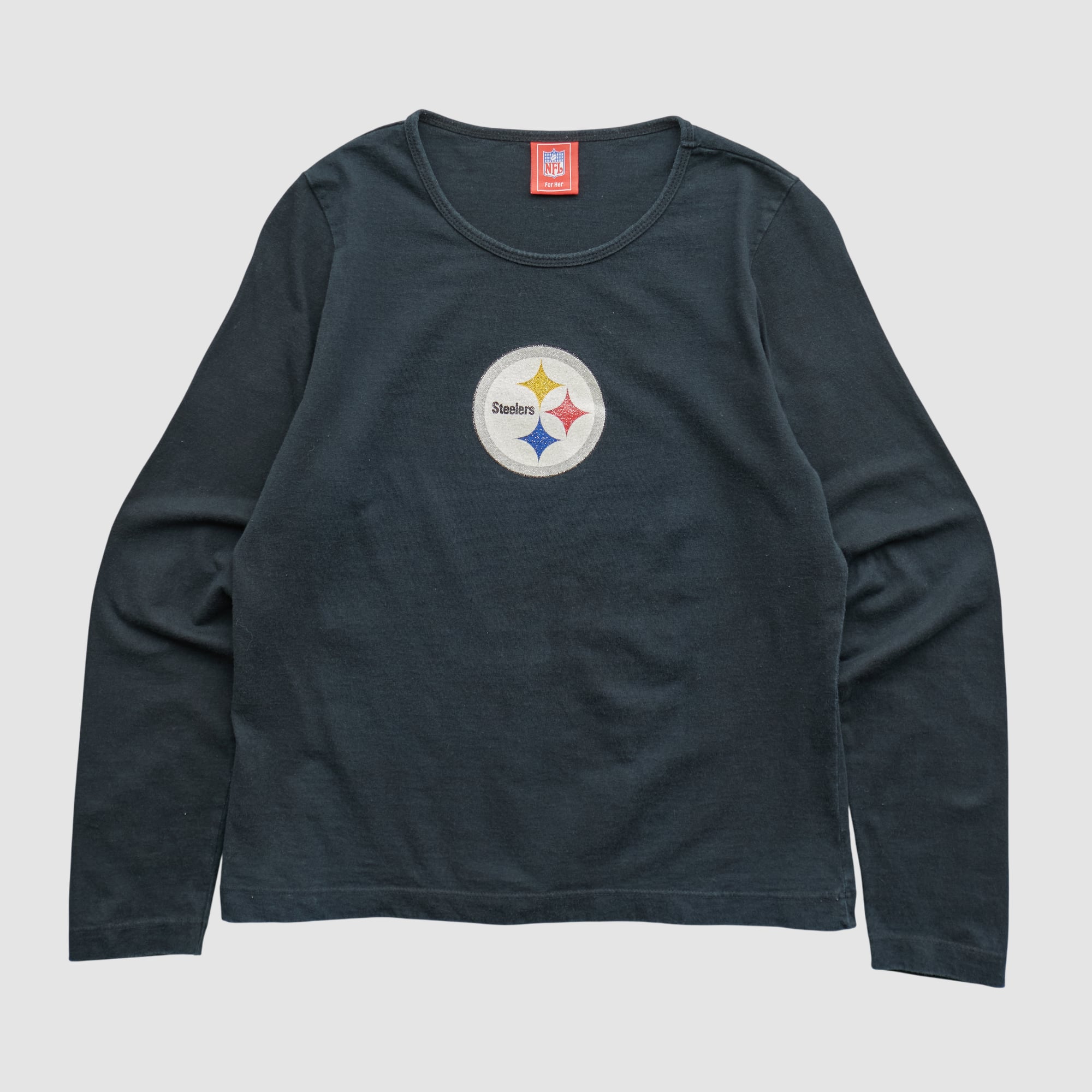 Pittsburgh Steelers NFL 2000s Long Sleeve T-shirt - Black - S