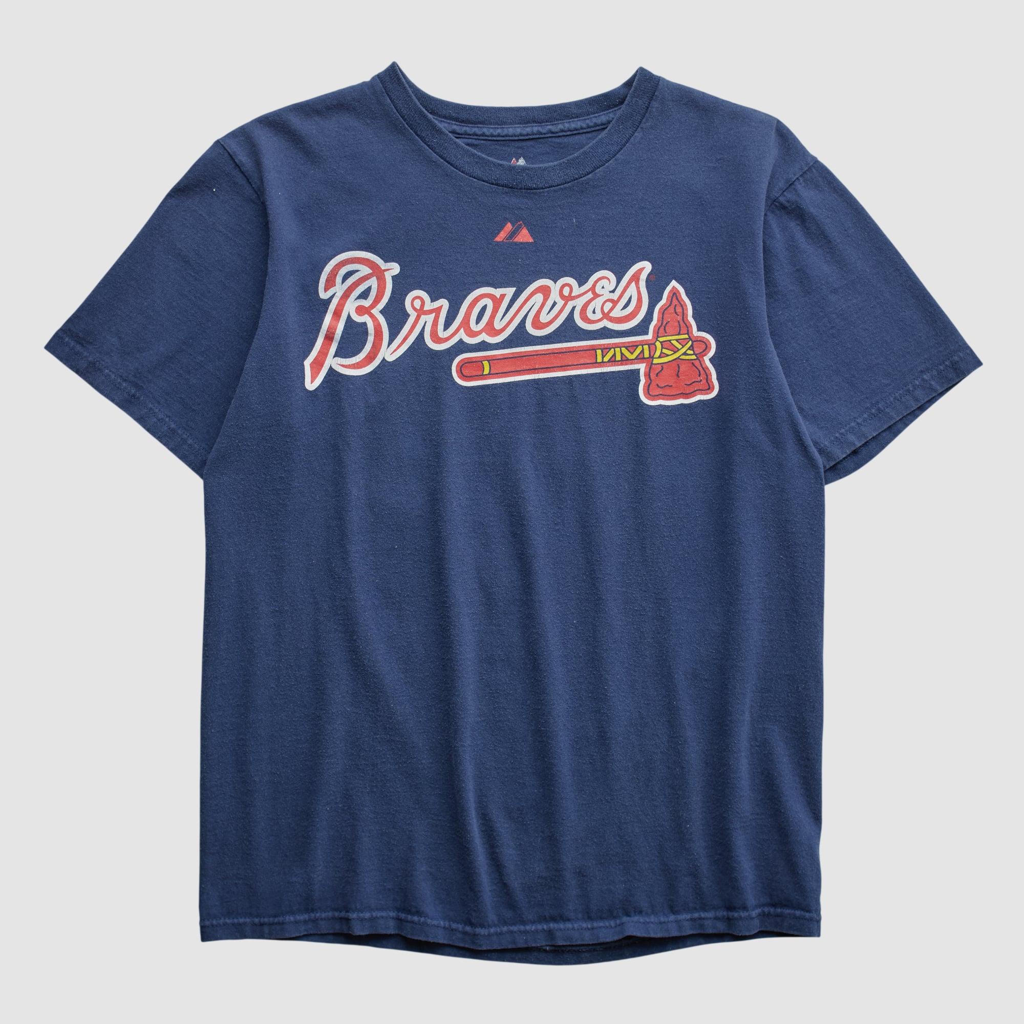 Atlanta Braves Majestic 2000s T-shirt - Navy - XS