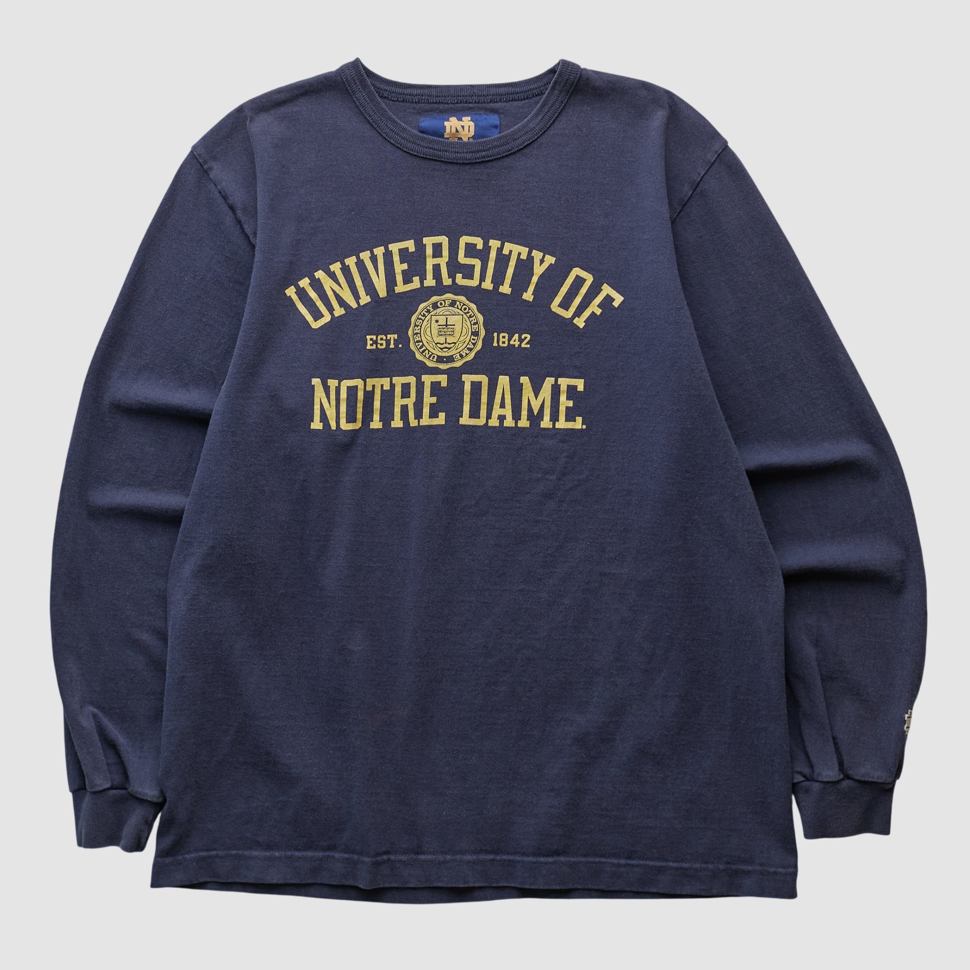 Notre Dame Fighting Irish Hammes Notre Dame Bookstore 2000s Pullover Sweatshirt - Navy - XXS
