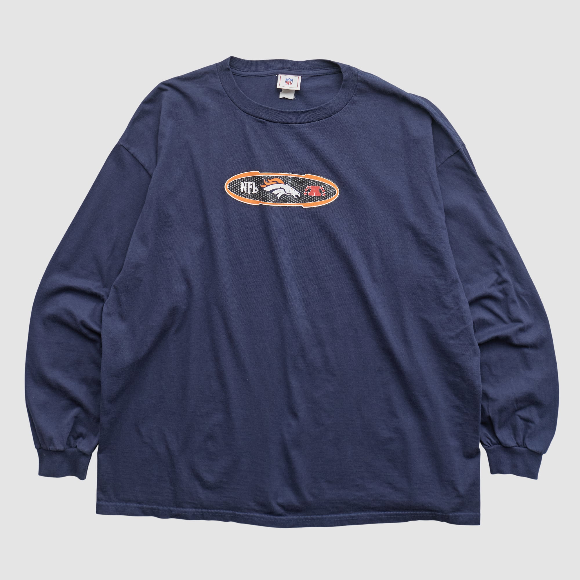 Denver Broncos NFL 2000s Long Sleeve T-shirt - Navy - 2XL